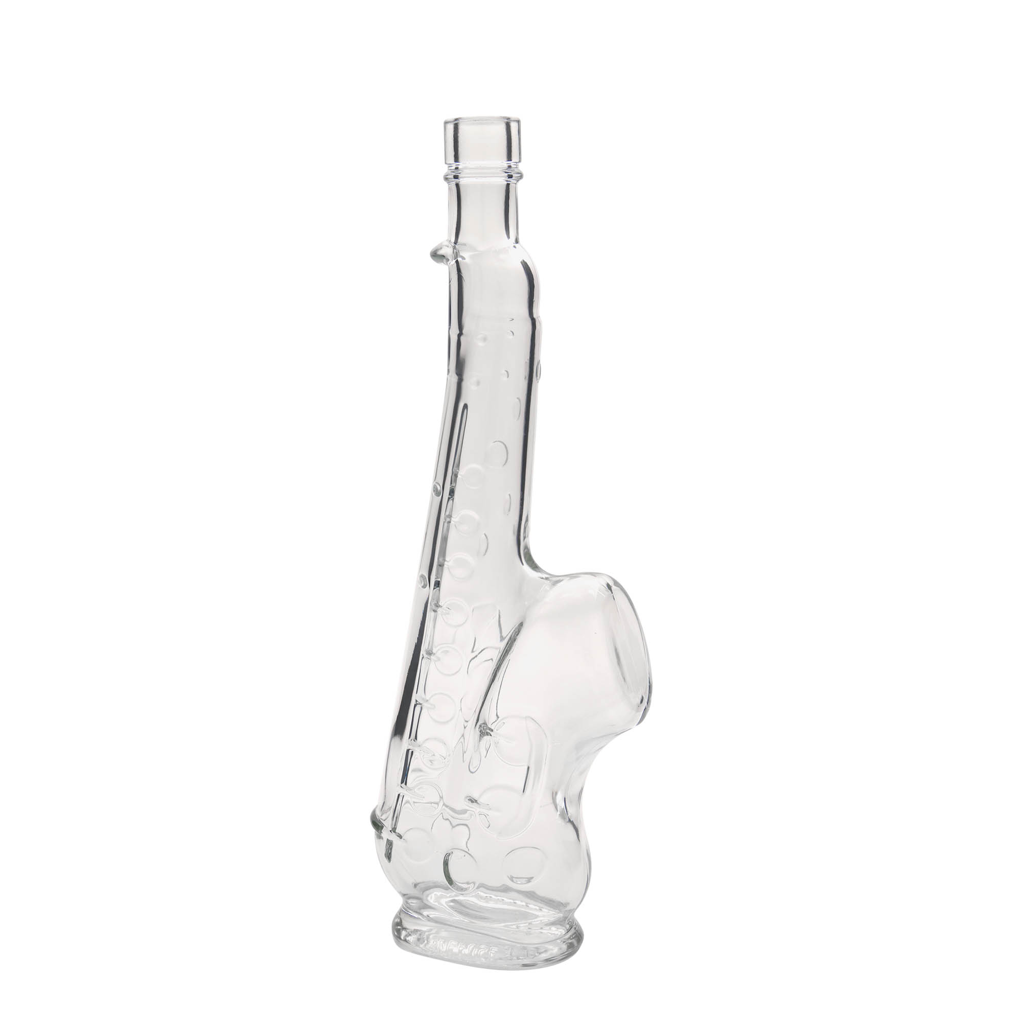 500 ml glass bottle 'Saxophone', opening: cork