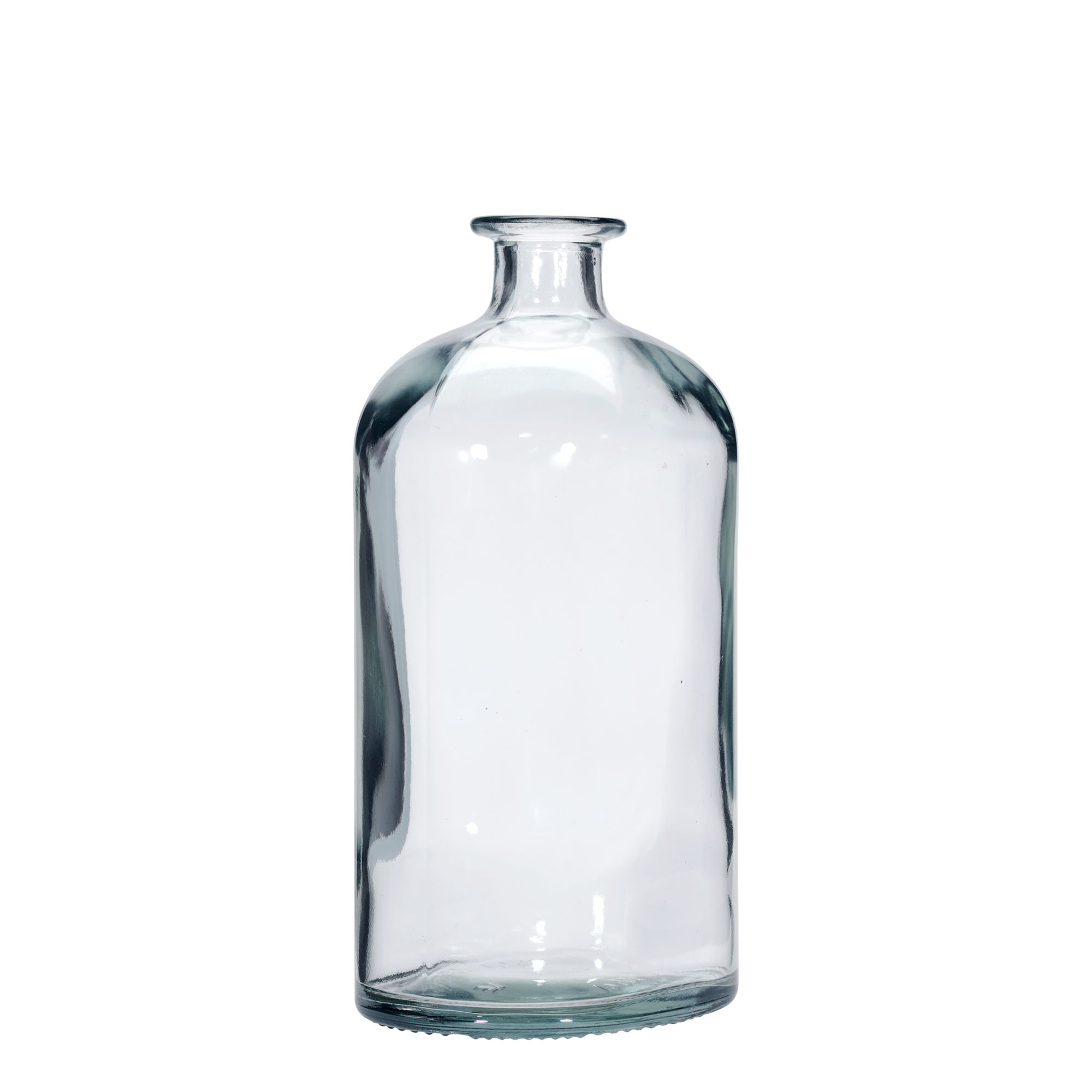 1,000 ml glass bottle 'Dundee', oval, opening: cork