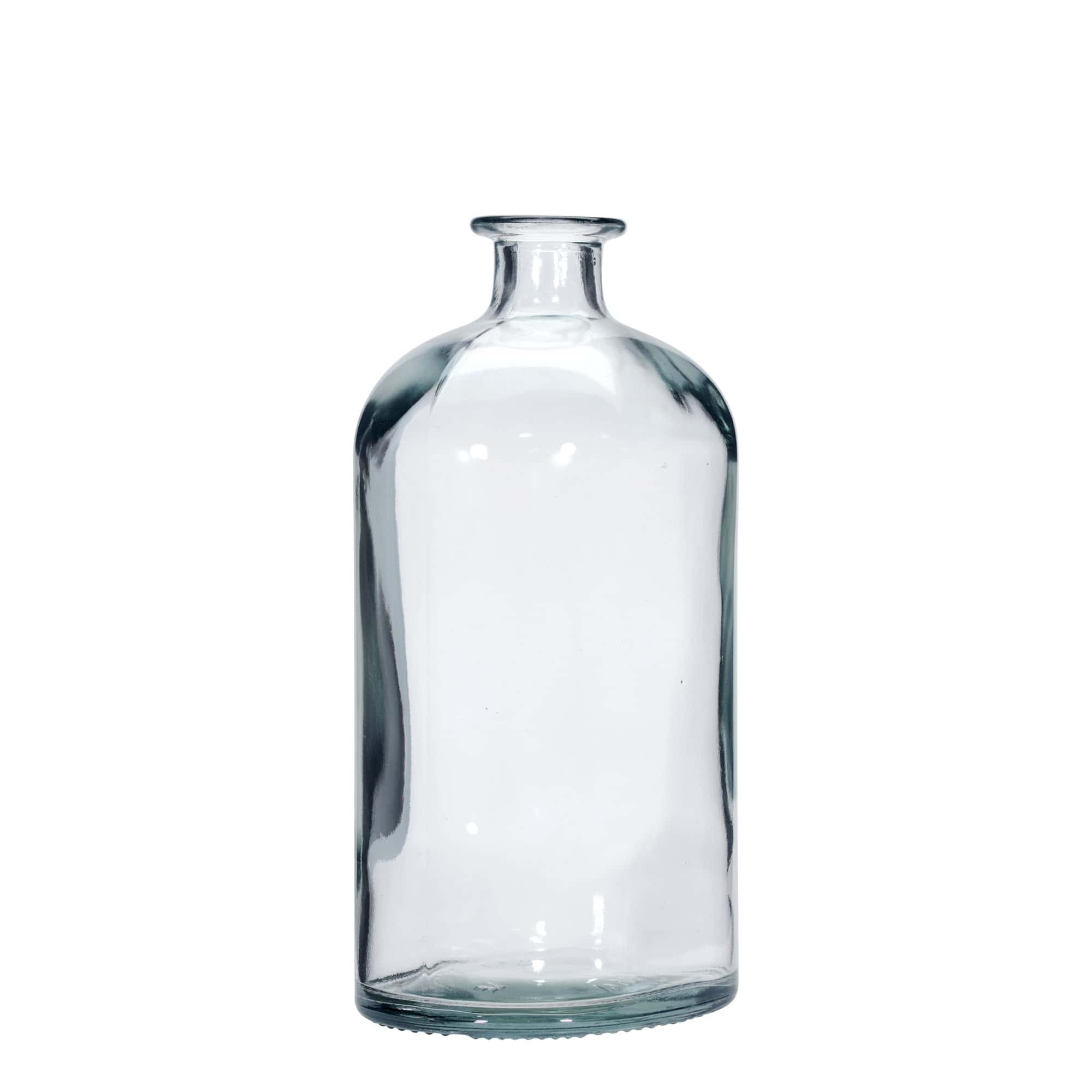 1,000 ml glass bottle ‘Dundee’, oval, opening: cork