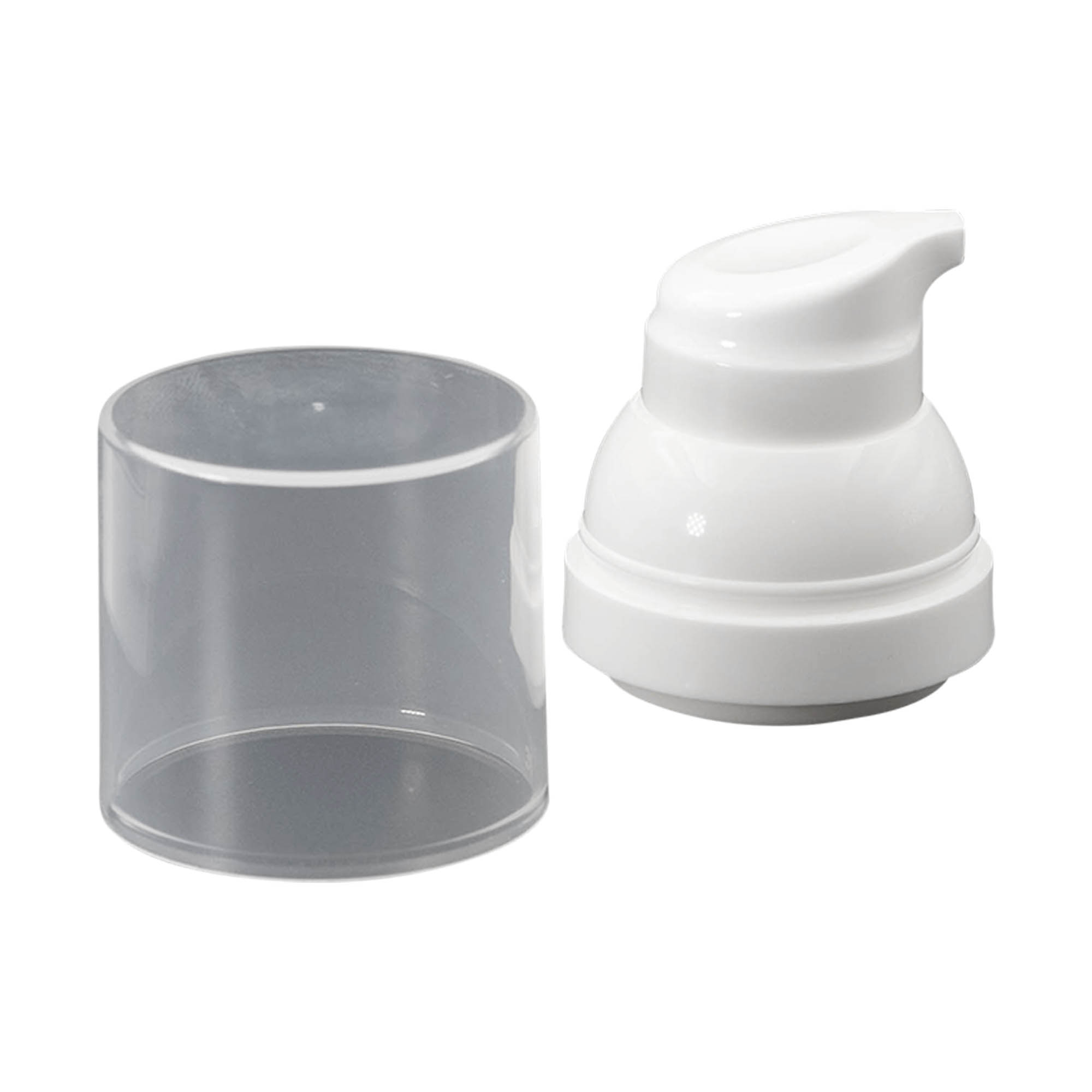 Airless dispenser pump head 'Mezzo', PP plastic, white Airless dispenser pump head 'Mezzo', PP plastic, white