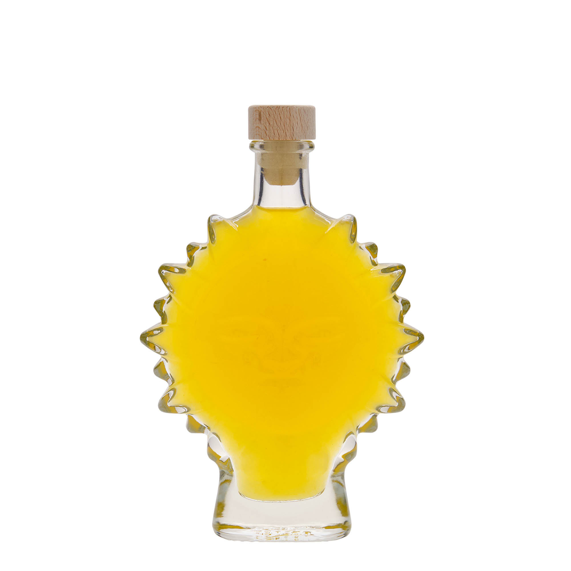 200 ml glass bottle 'Sun', opening: cork 200 ml glass bottle 'Sun', opening: cork