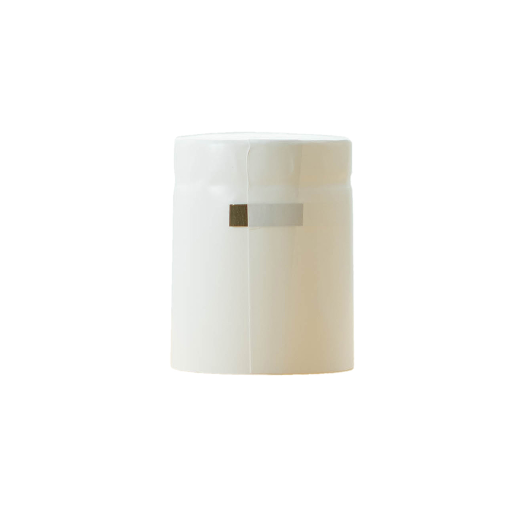 Shrink capsule 32x41, PVC plastic, white