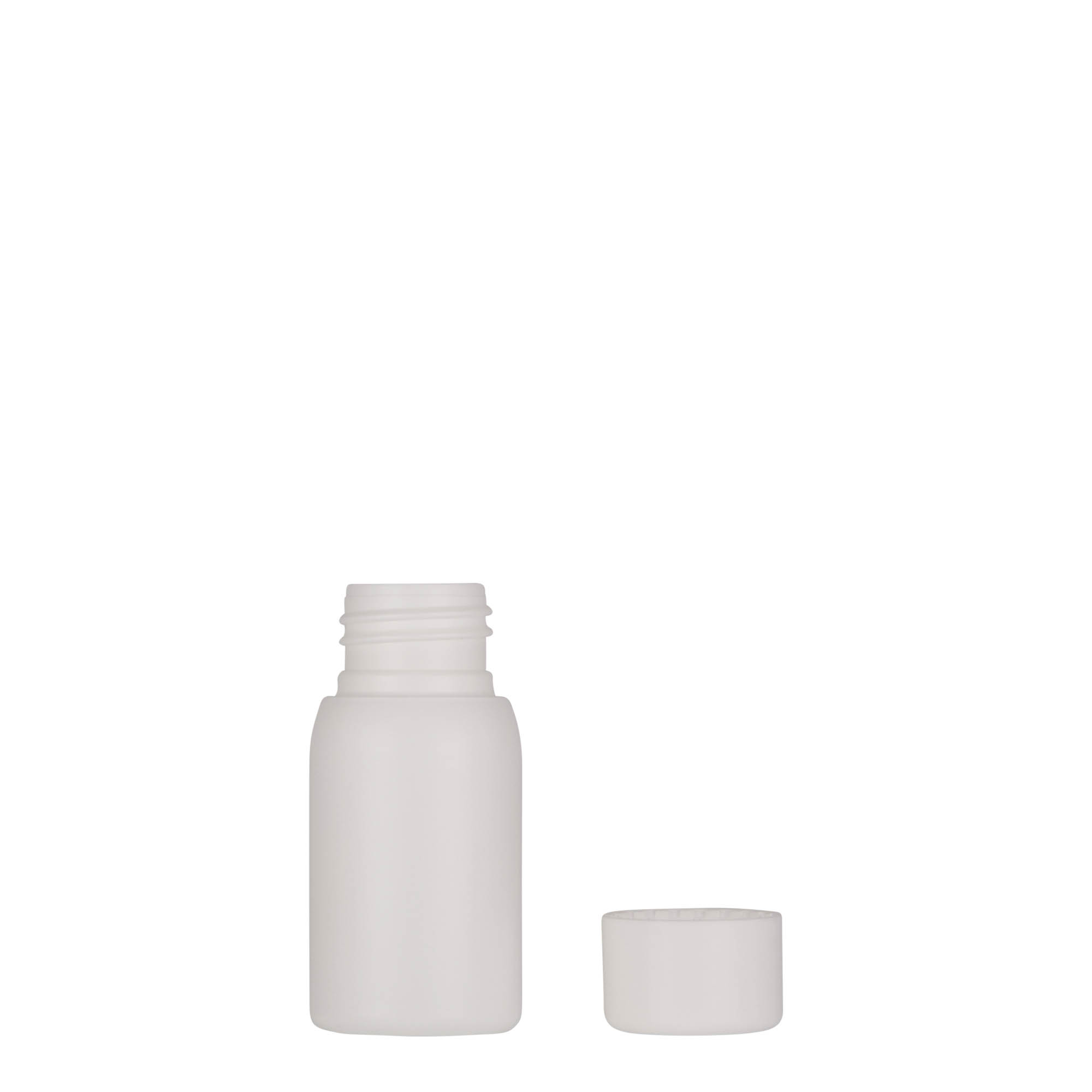 30 ml plastic bottle 'Tuffy', HDPE, white, opening: 24/410