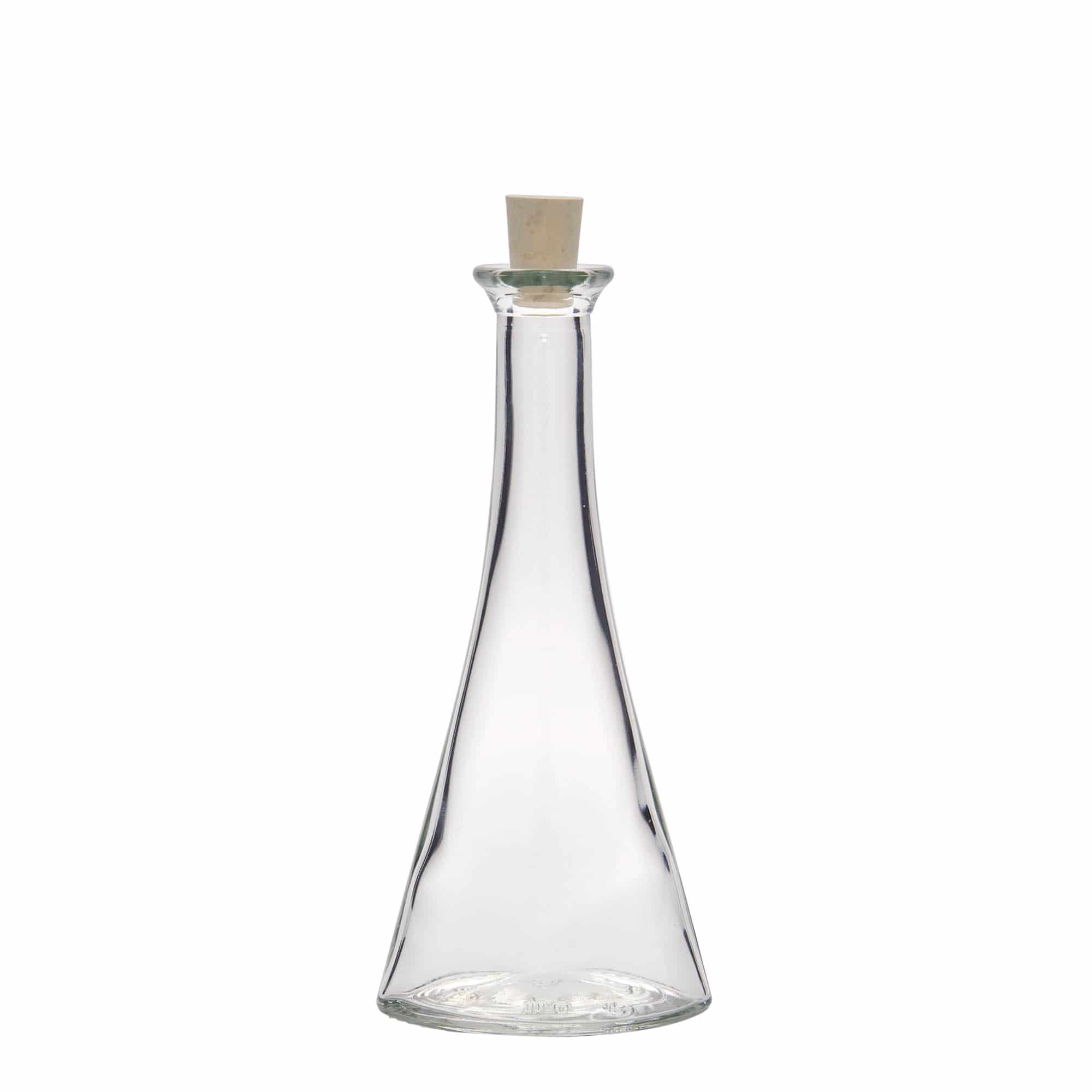 100 ml glass bottle ‘Veronica’, half-round, opening: cork