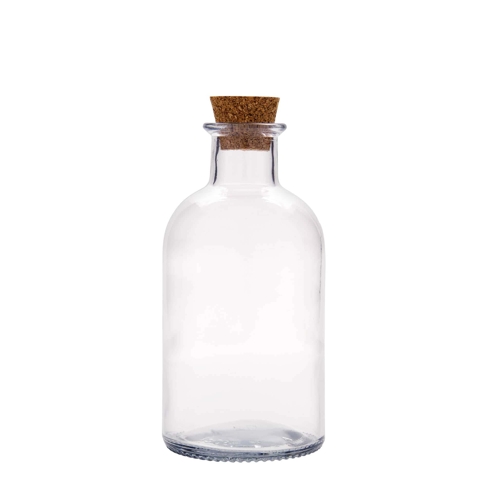 500 ml glass bottle apothecary ‘Italia’, opening: cork