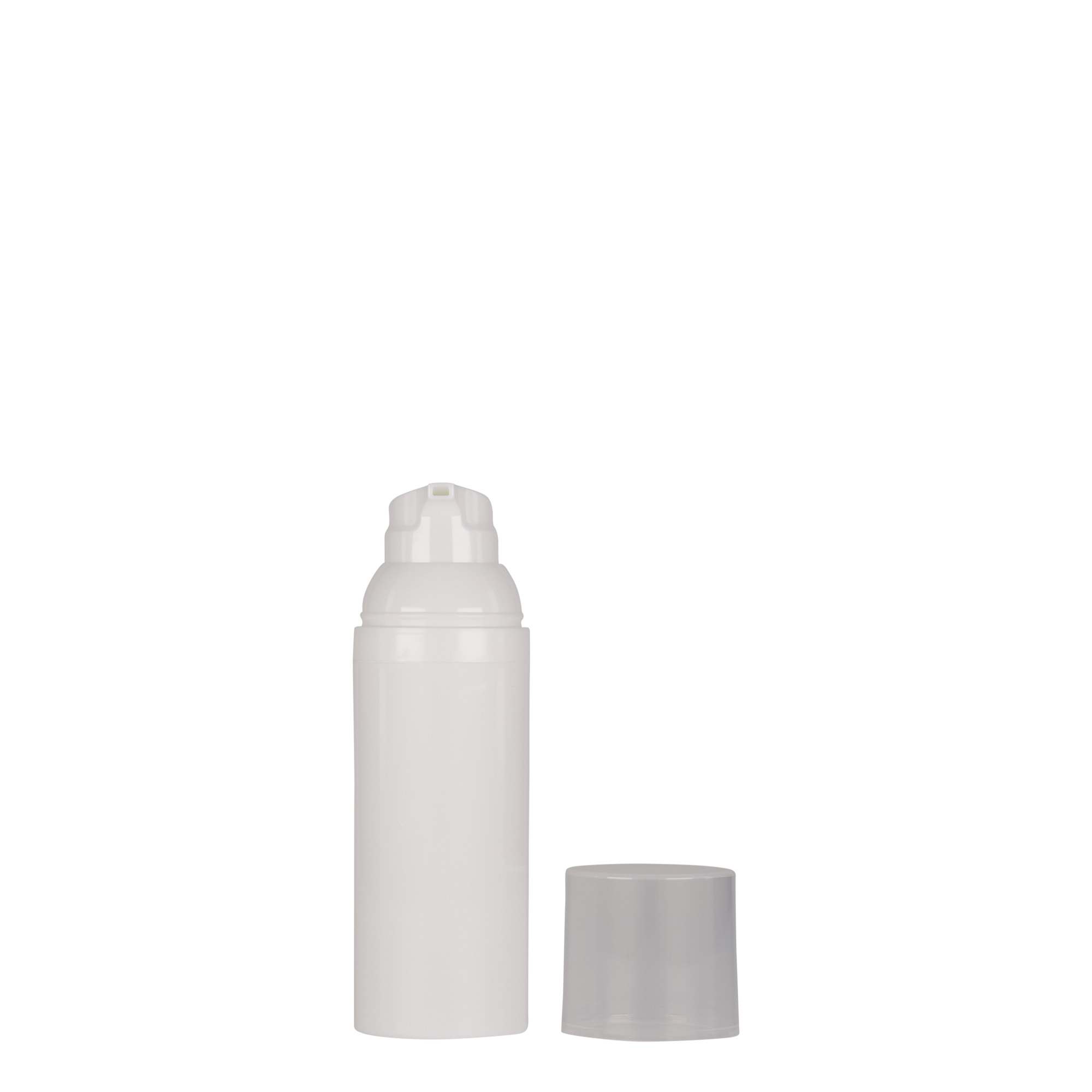 50 ml Airless Dispenser 'Mezzo', white PP plastic 50 ml Airless Dispenser 'Mezzo', white PP plastic