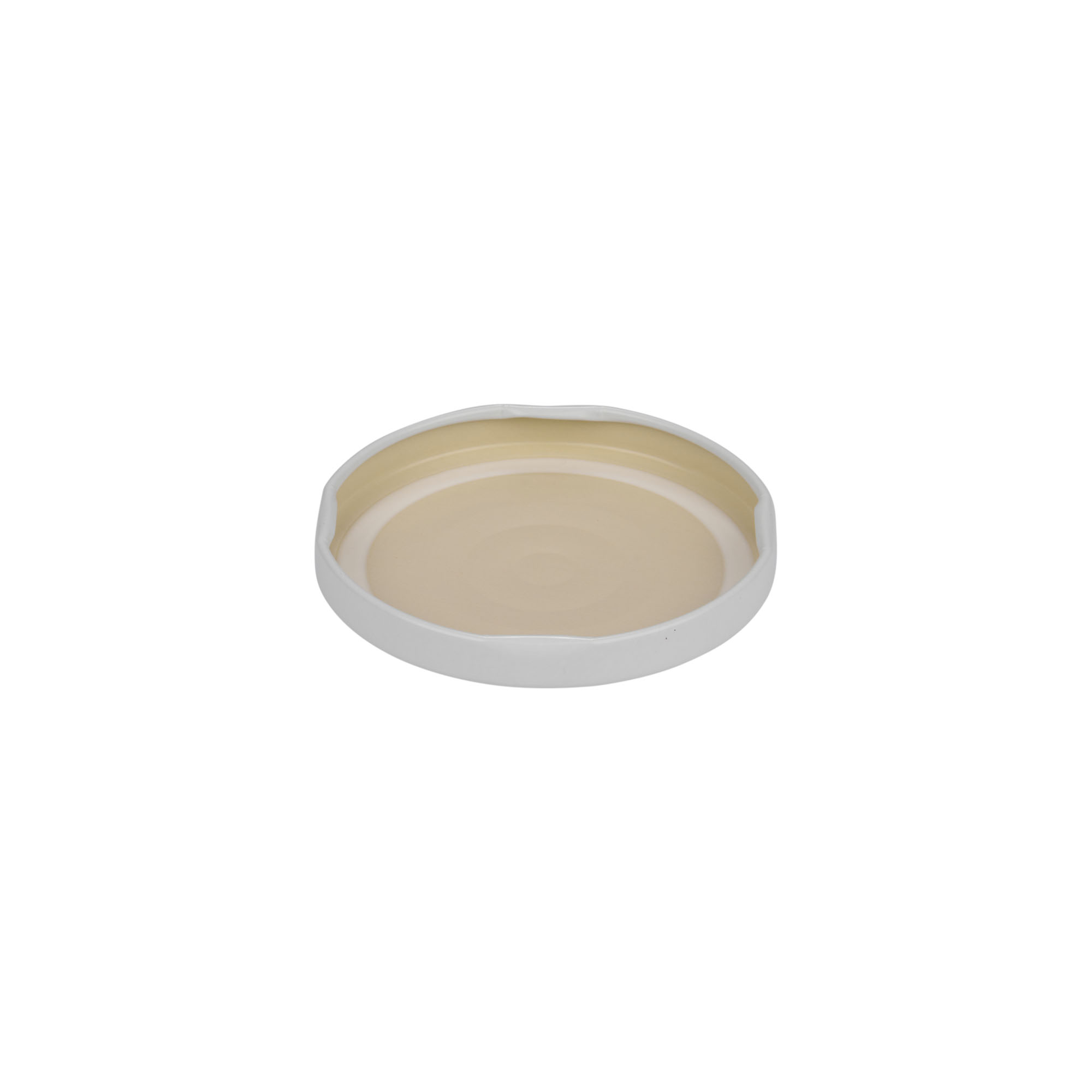 Twist off lid, tinplate, white, for opening: TO 66