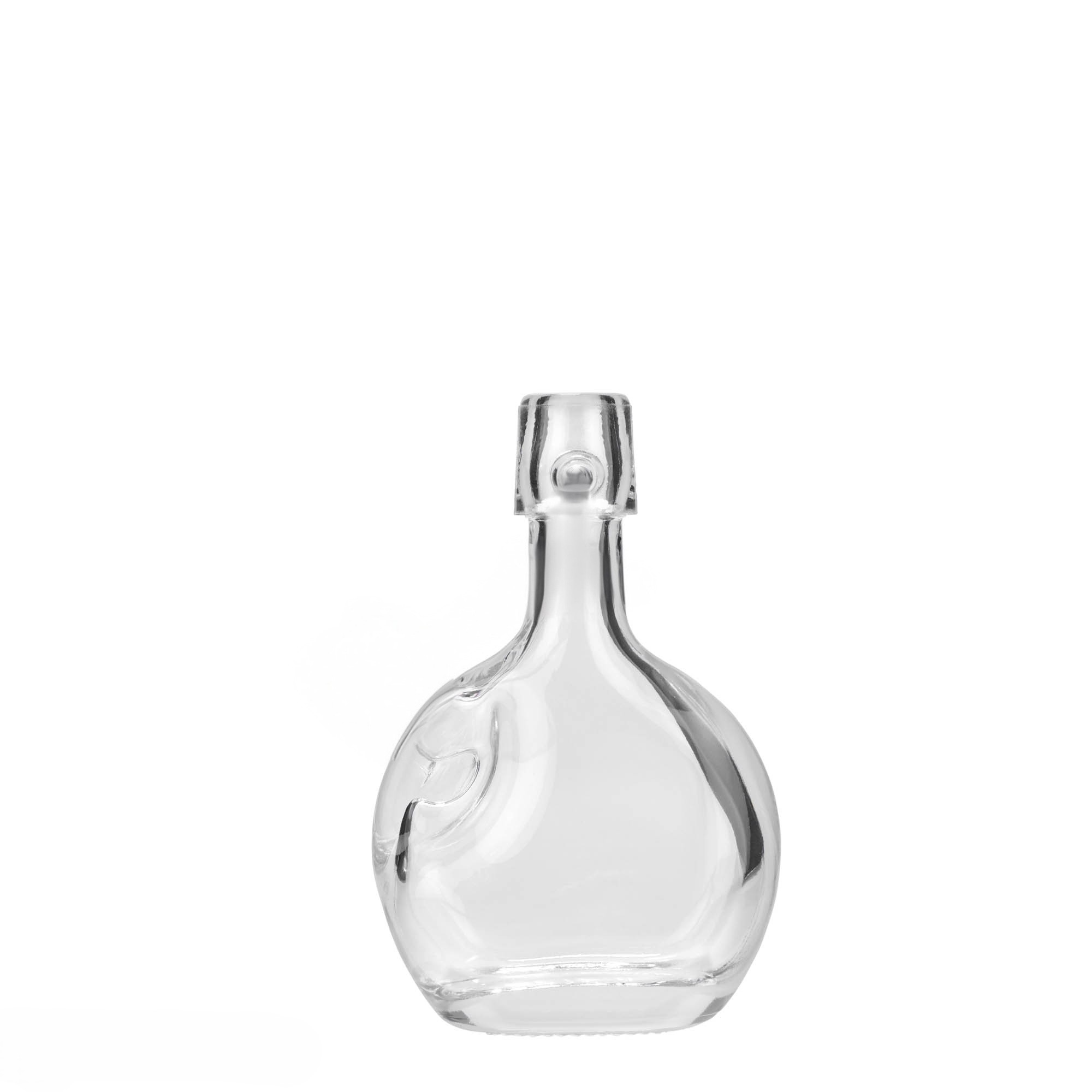 40 ml glass bottle 'Lukas', oval, opening: swing top closure