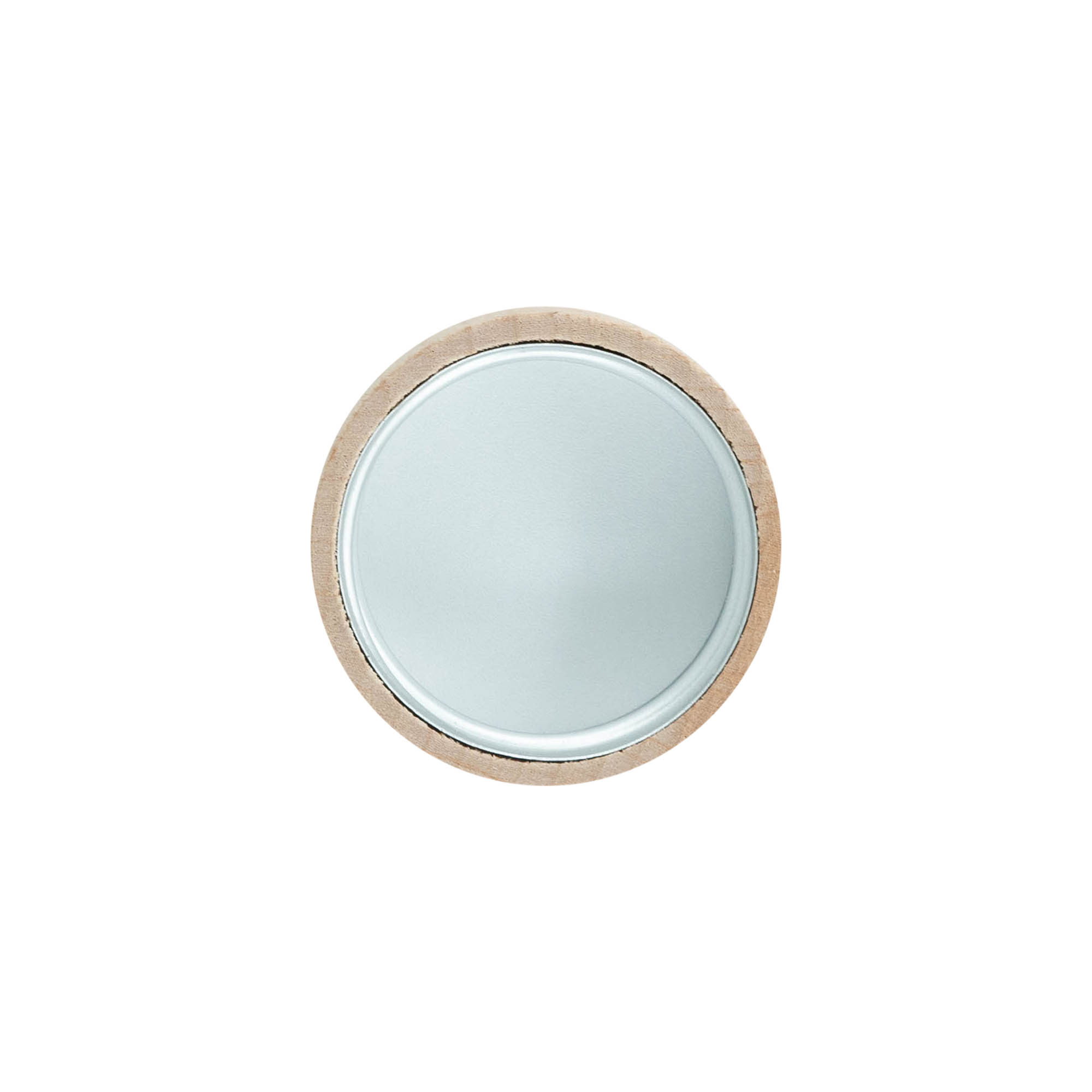 Screw cap, wood, beige, for opening: GPI 33/400 Screw cap, wood, beige, for opening: GPI 33/400