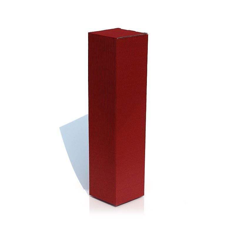 Gift box 'Wave', square, cardboard, burgundy red