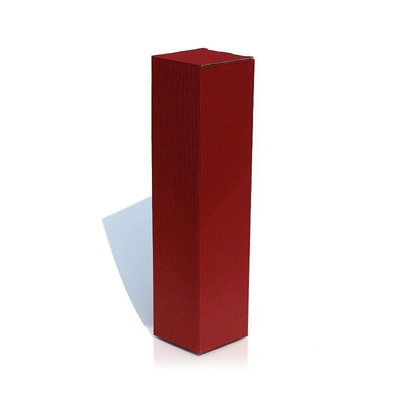 Gift box ‘Wave’, square, cardboard, burgundy red