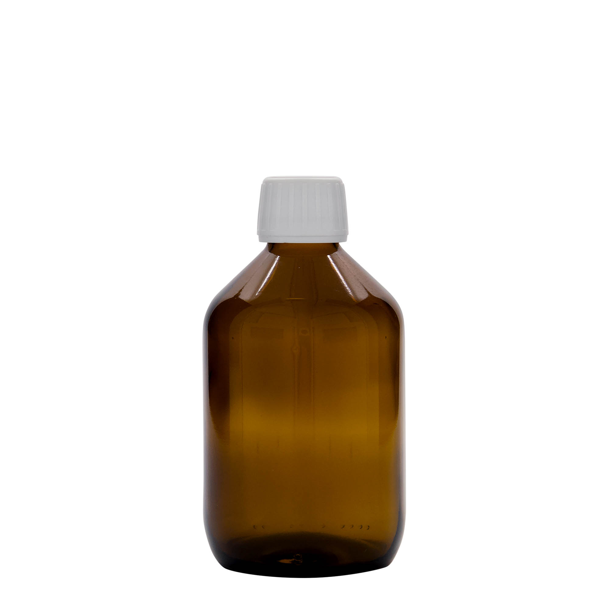 300 ml medical bottle, brown, glass, opening: PP 28 300 ml medical bottle, brown, glass, opening: PP 28