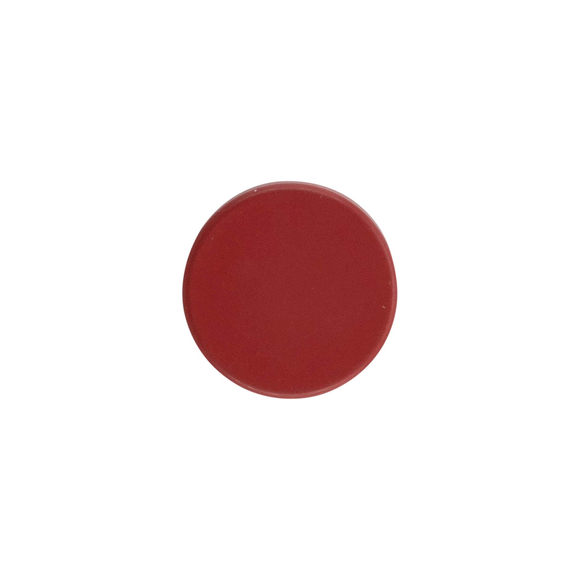 Screw cap, ABS plastic, red, for opening: GPI 28/400