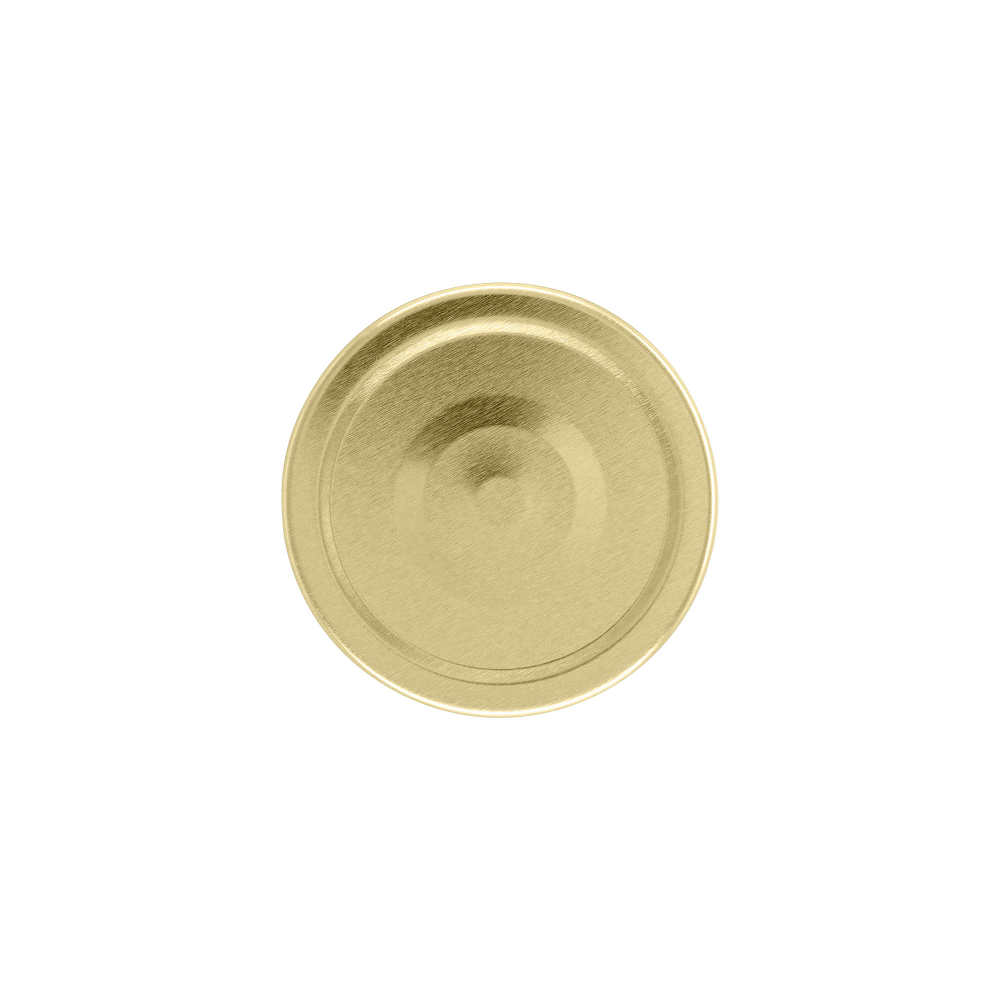Deep twist-off cap, tinplate, gold, for opening: Deep-TO 66 Deep twist-off cap, tinplate, gold, for opening: Deep-TO 66