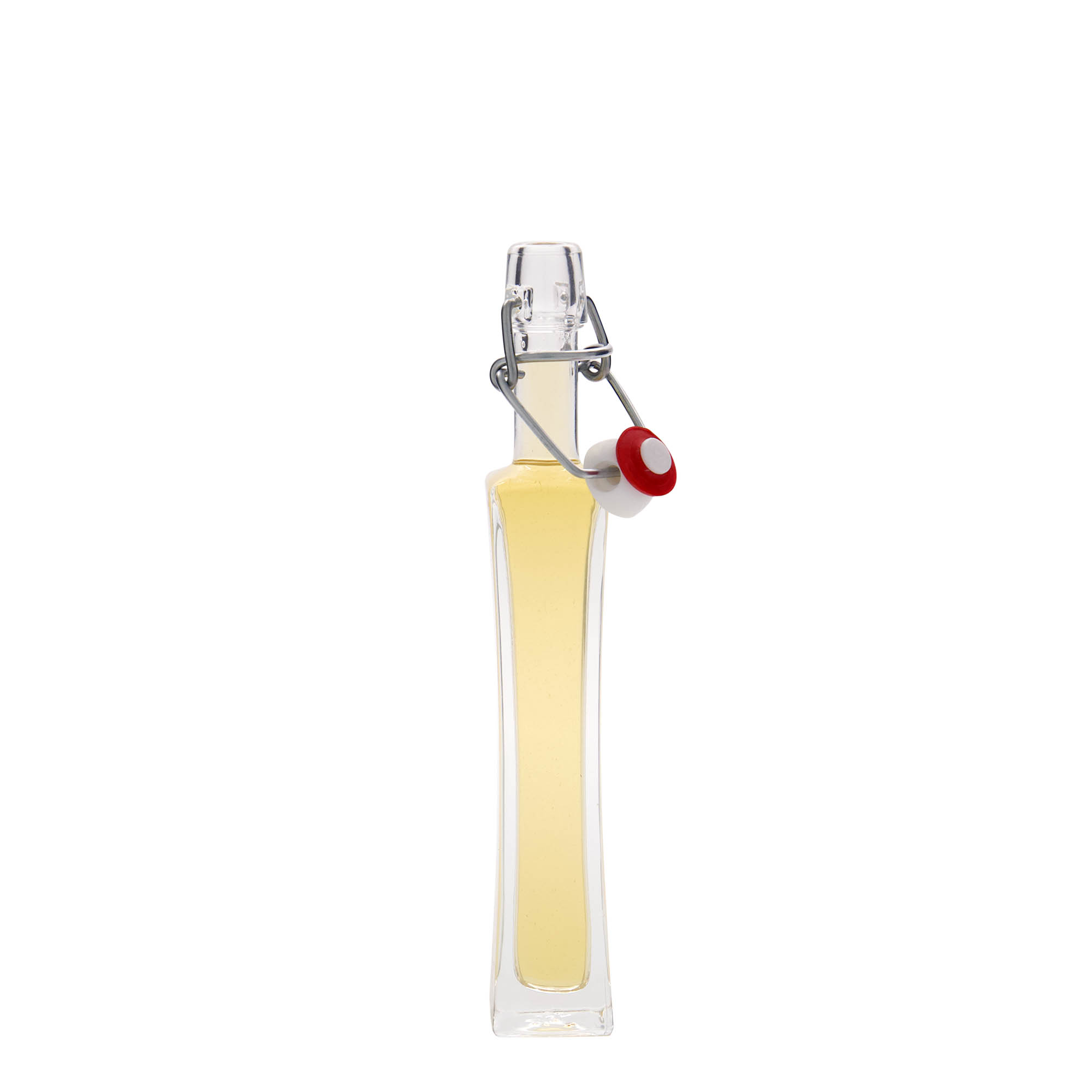 40 ml glass bottle 'Koko', square, opening: swing top closure