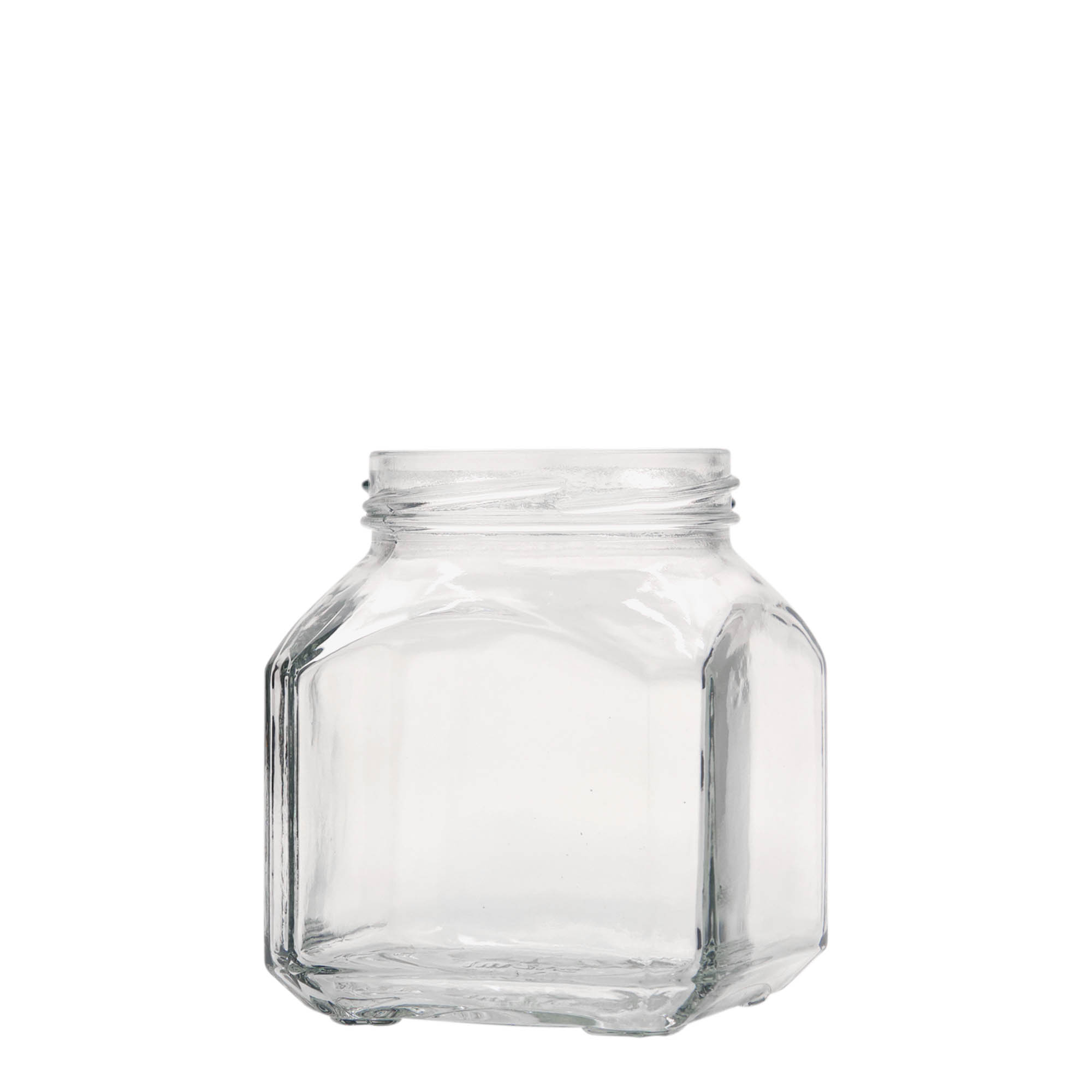 314 ml square glass 'Milan', opening: Twist-Off (TO 63)