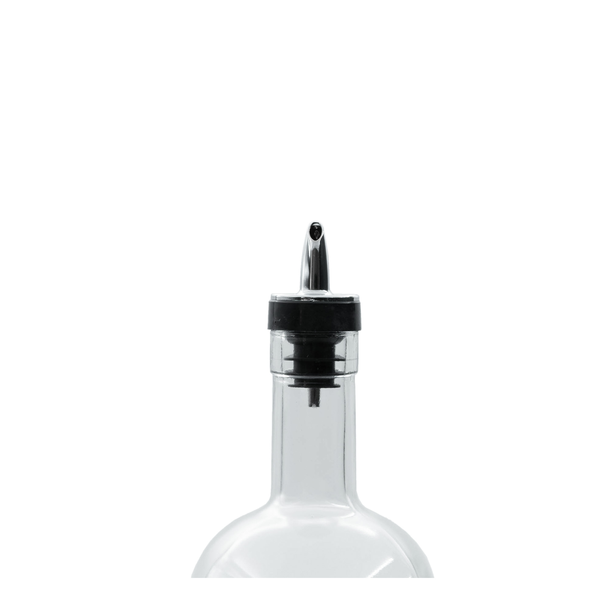 Jet pour spout, PE plastic, silver