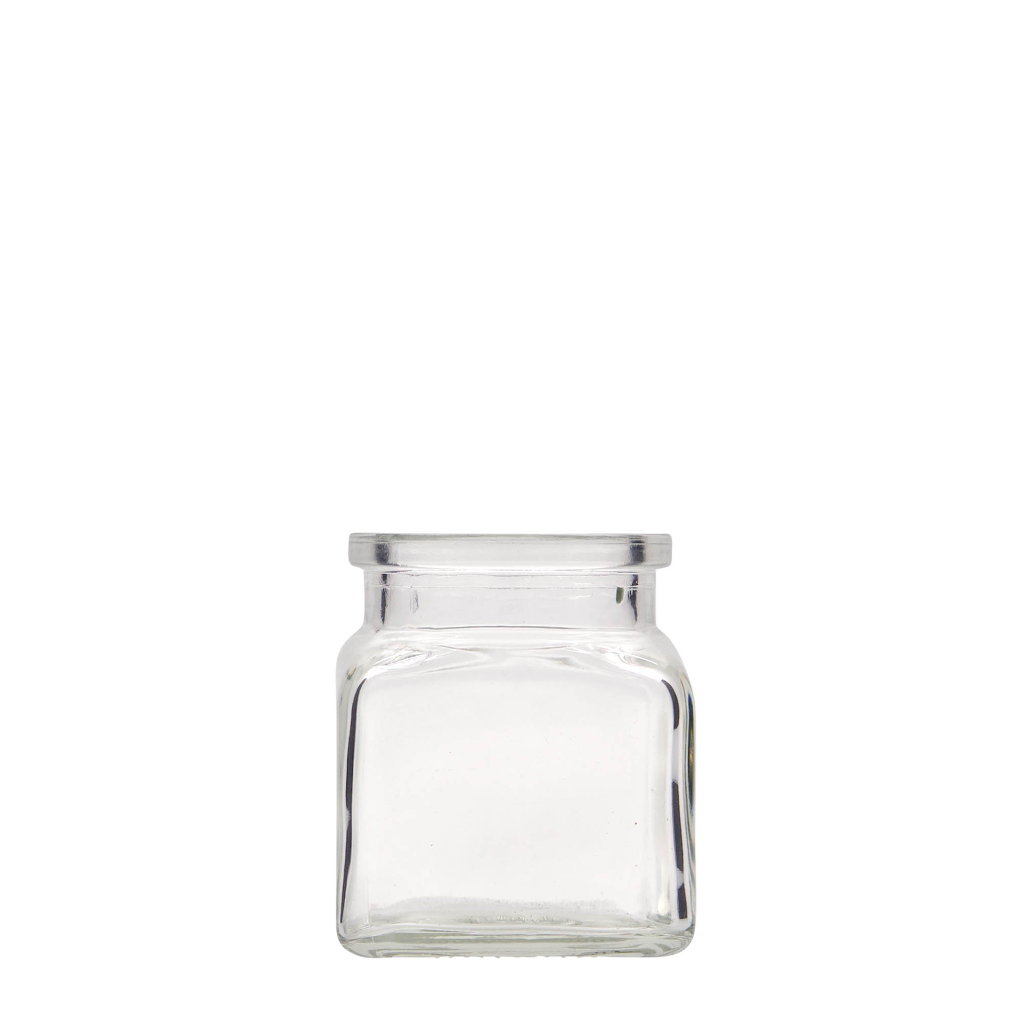 120 ml cork top jar, square, closure: cork 120 ml cork top jar, square, closure: cork