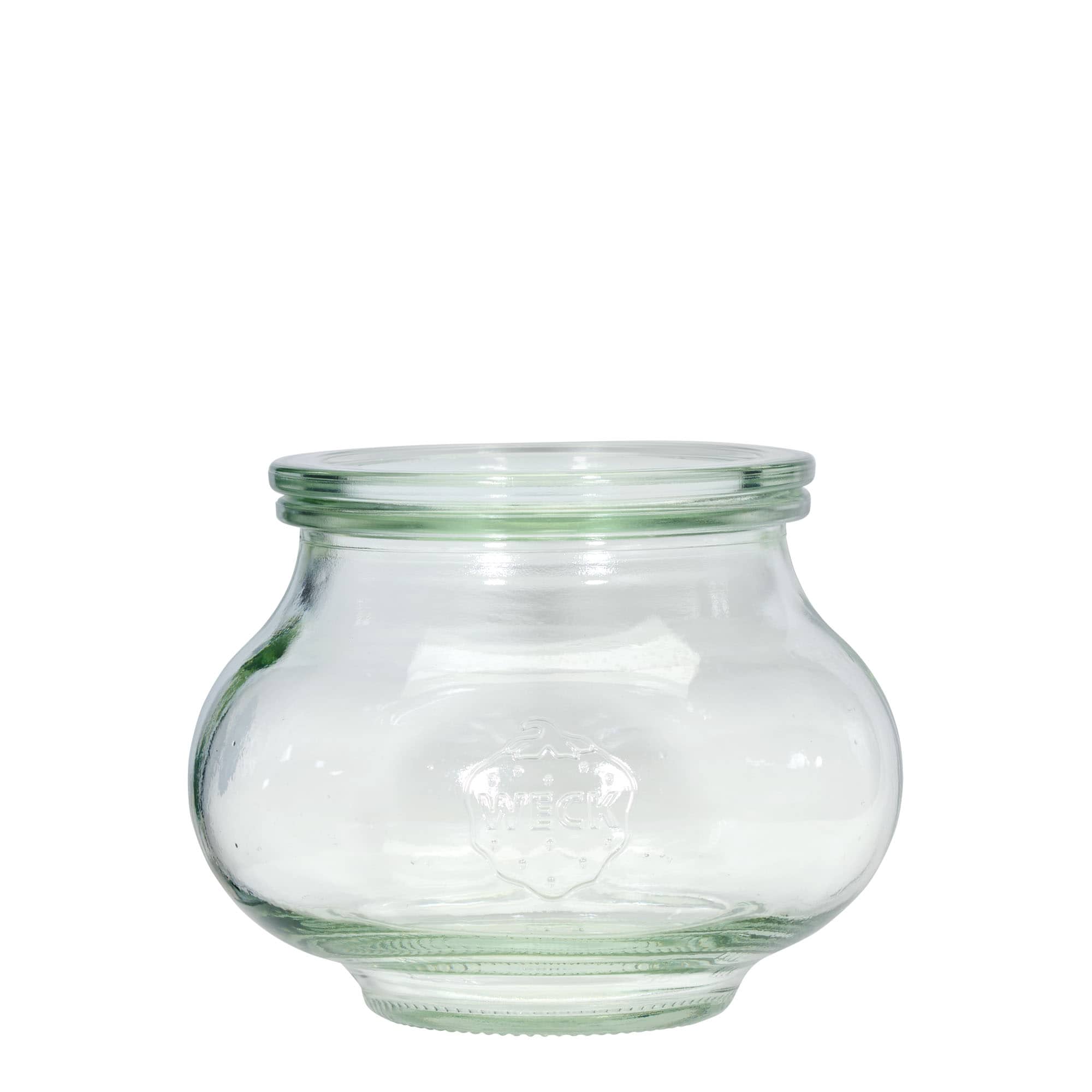 6x 560 ml WECK decorative jar with glass lid RR 80