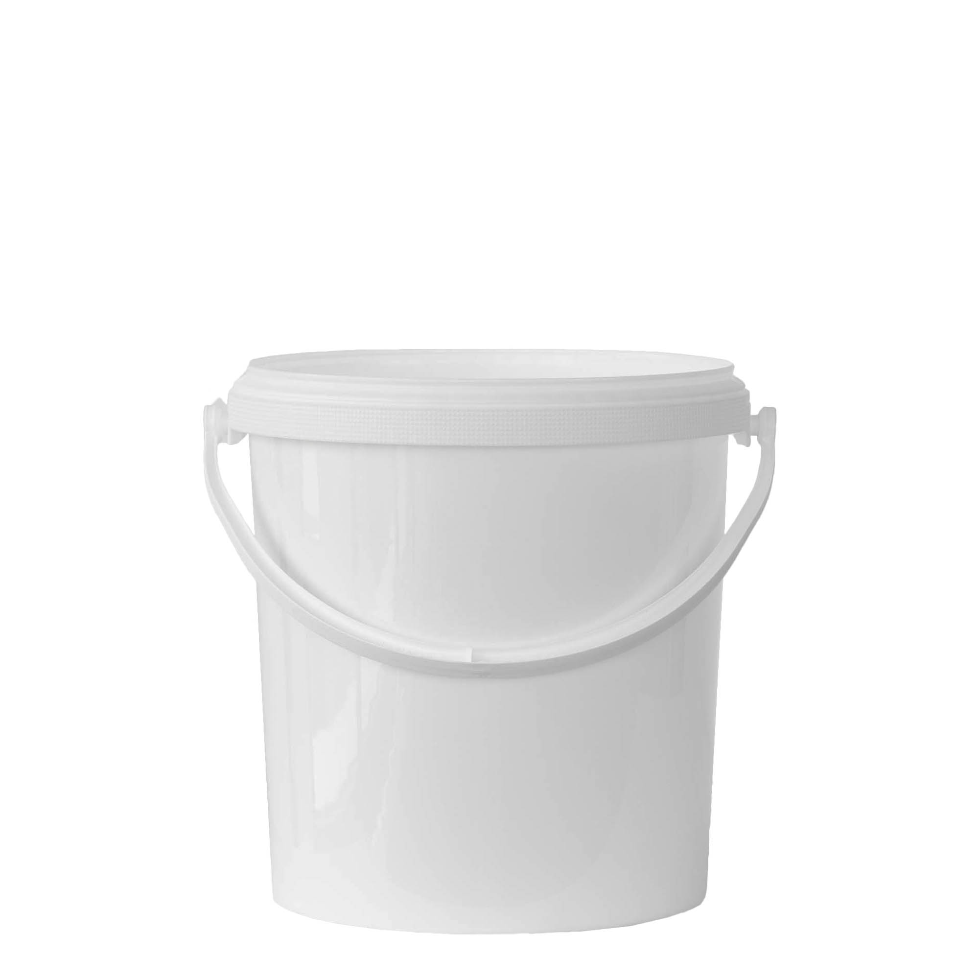 6 l bucket, PP plastic, white 6 l bucket, PP plastic, white