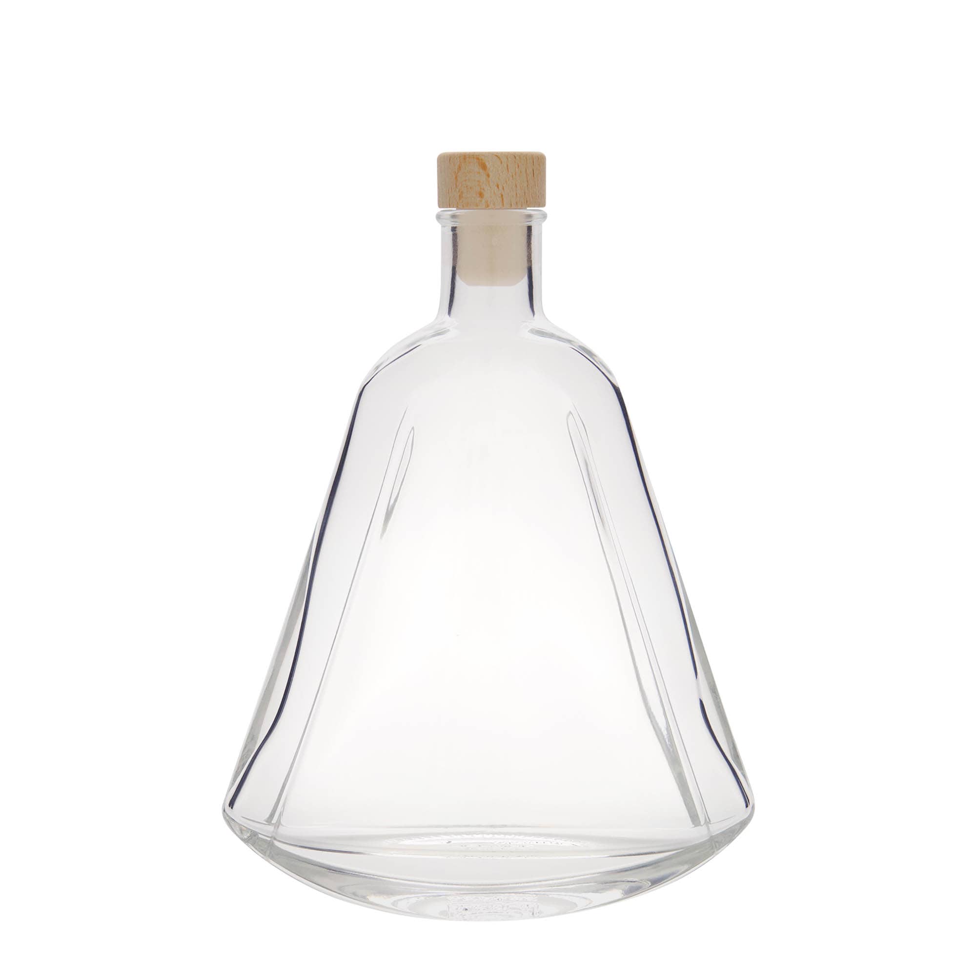 350 ml glass bottle ‘Maurizio’, oval, opening: cork
