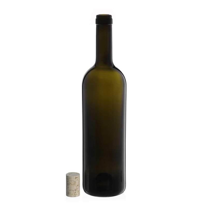 750 ml wine bottle 'Golia', antique green, closure: cork 750 ml wine bottle 'Golia', antique green, closure: cork
