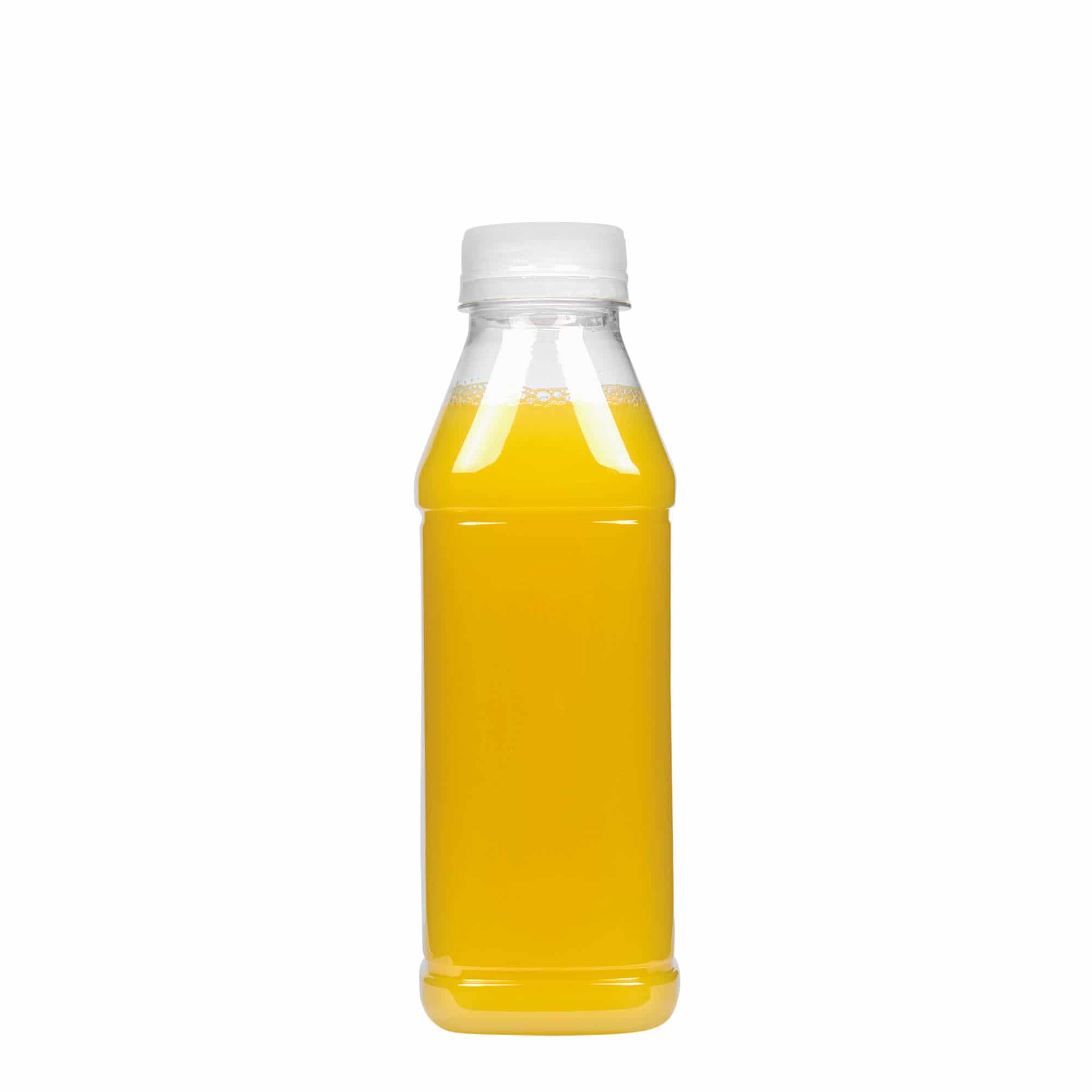 500 ml PET bottle ‘Milk and Juice Carré’, square, plastic, opening: 38 mm