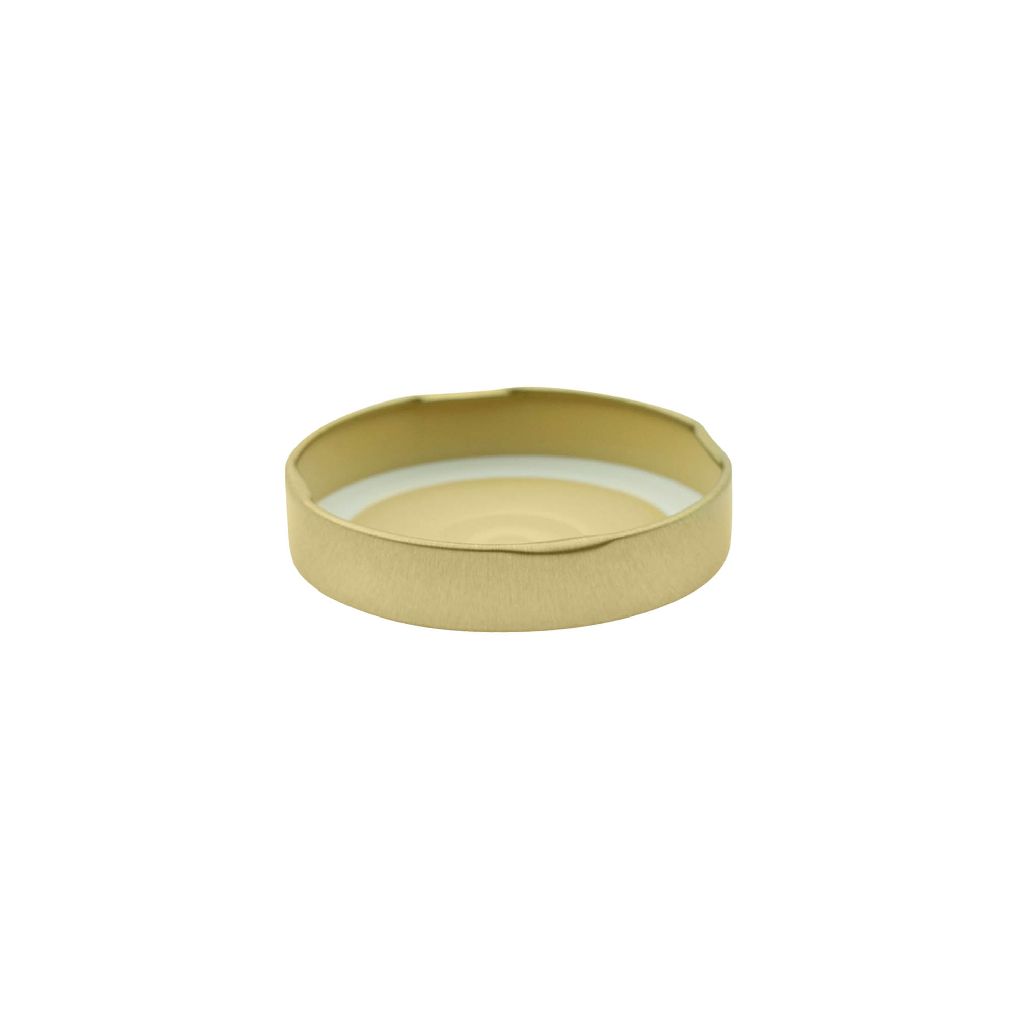 Deep twist-off cap, tinplate, gold, for opening: Deep-TO 66