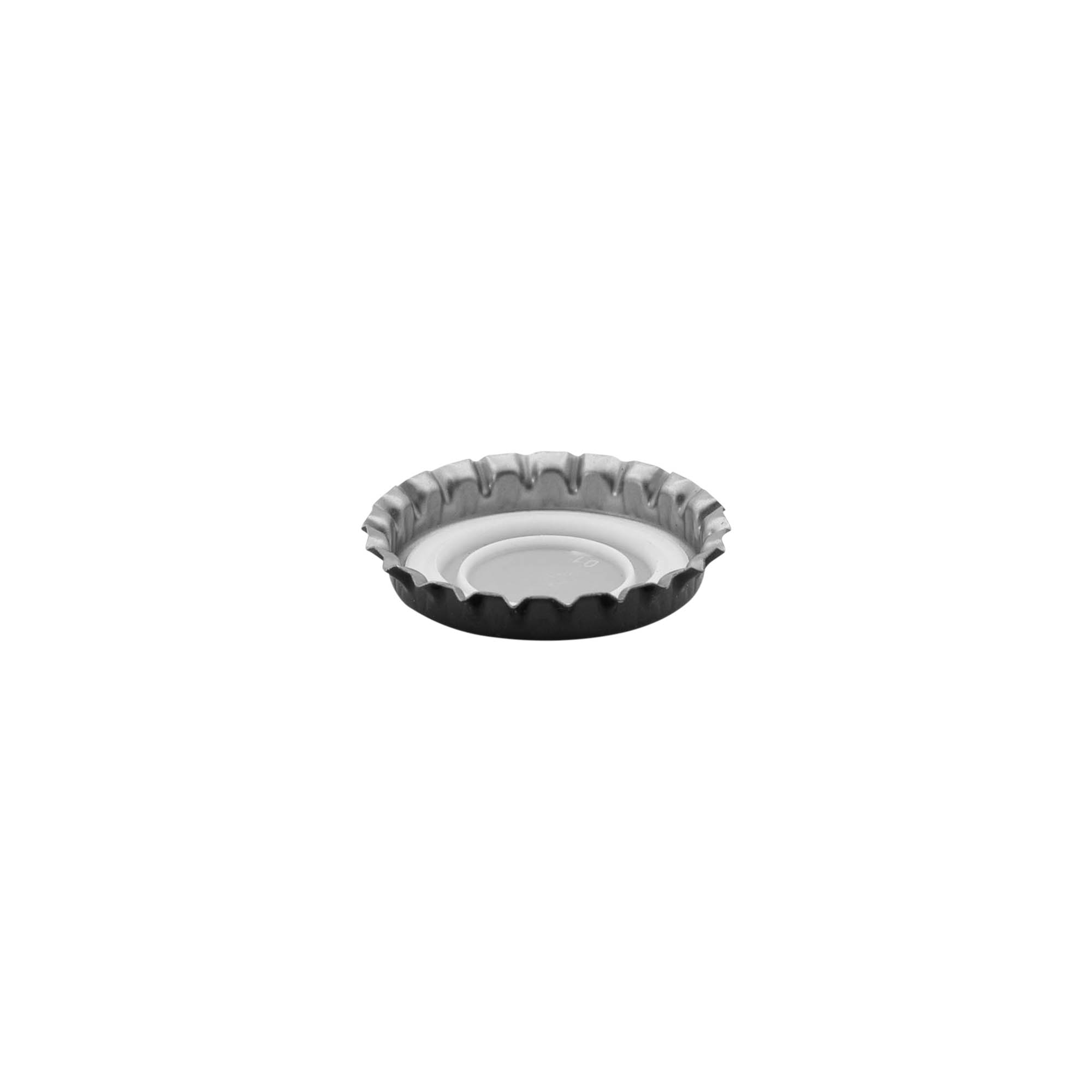 Crown caps 29 mm, metal, black