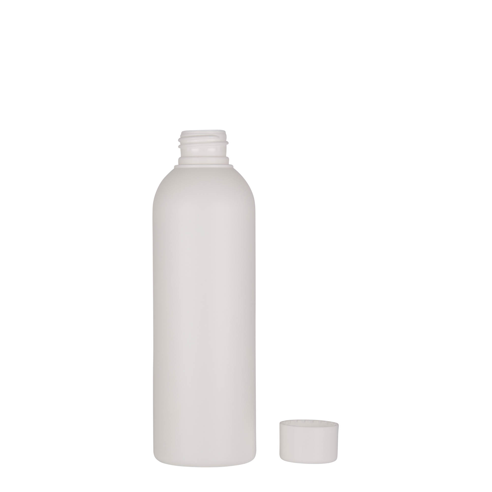 200 ml plastic bottle 'Tuffy', HDPE, white, opening: 24/410