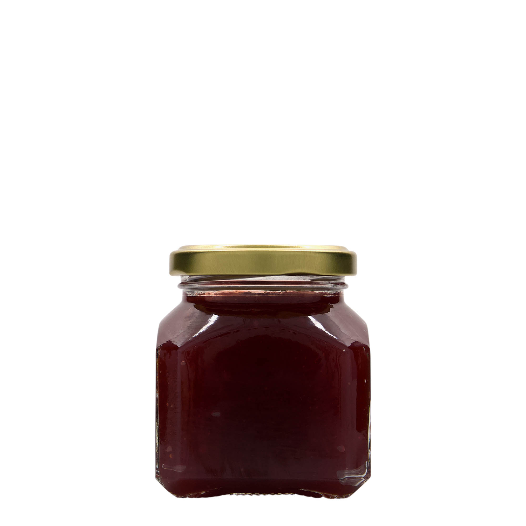 212 ml square glass 'Milan', opening: Twist-Off (TO 58)