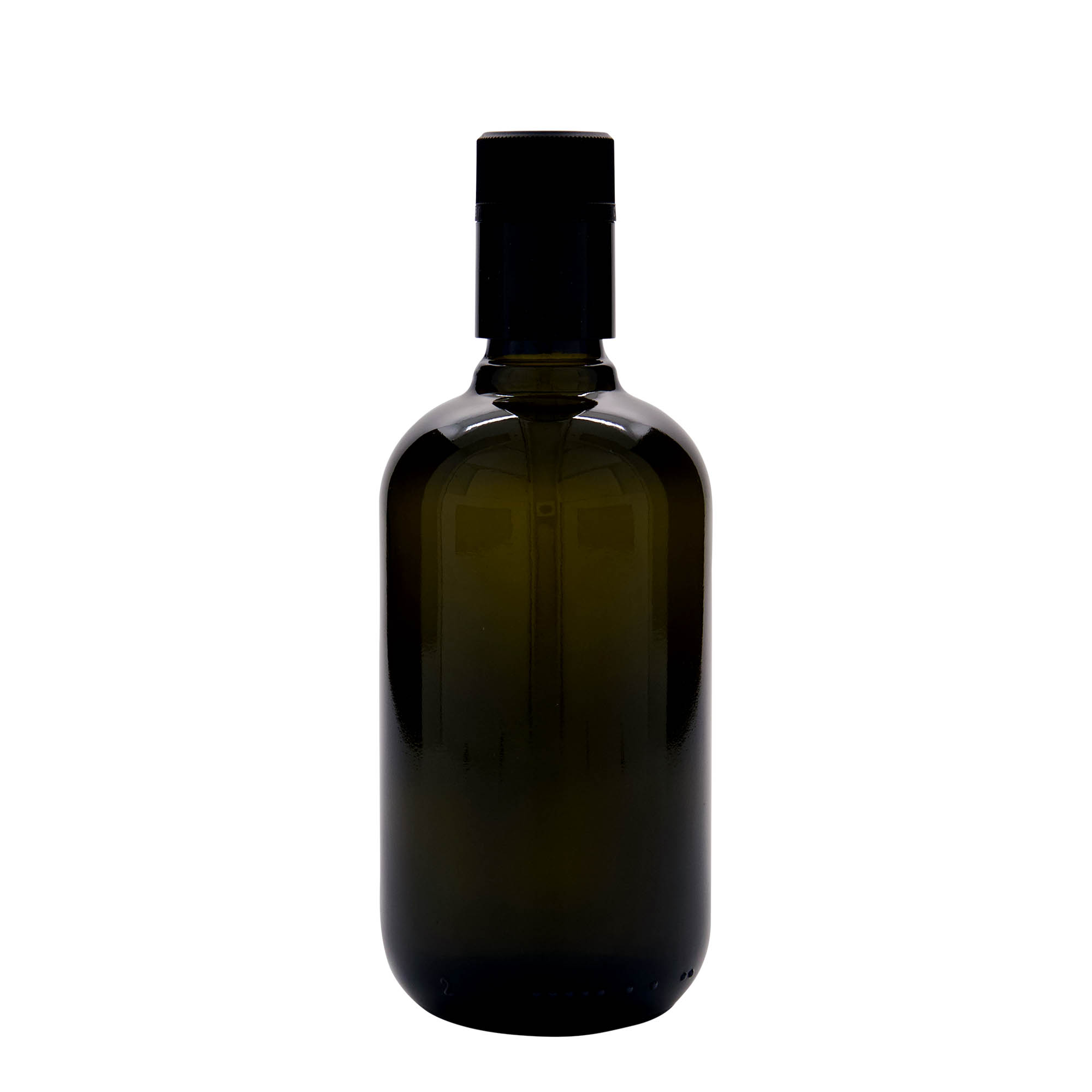500 ml vinegar/oil bottle 'Biolio', antique green glass, opening: DOP