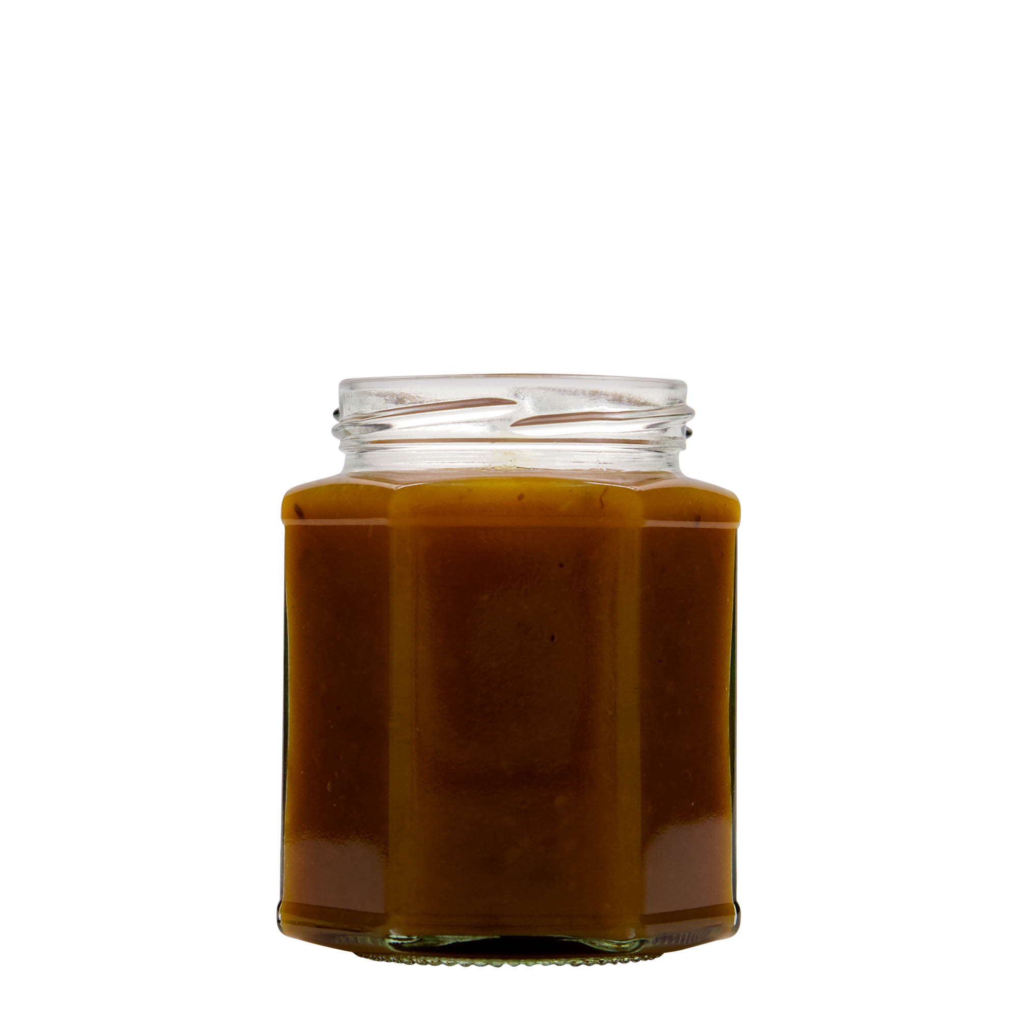 324 ml hexagonal jar, closure: twist off (TO 66)