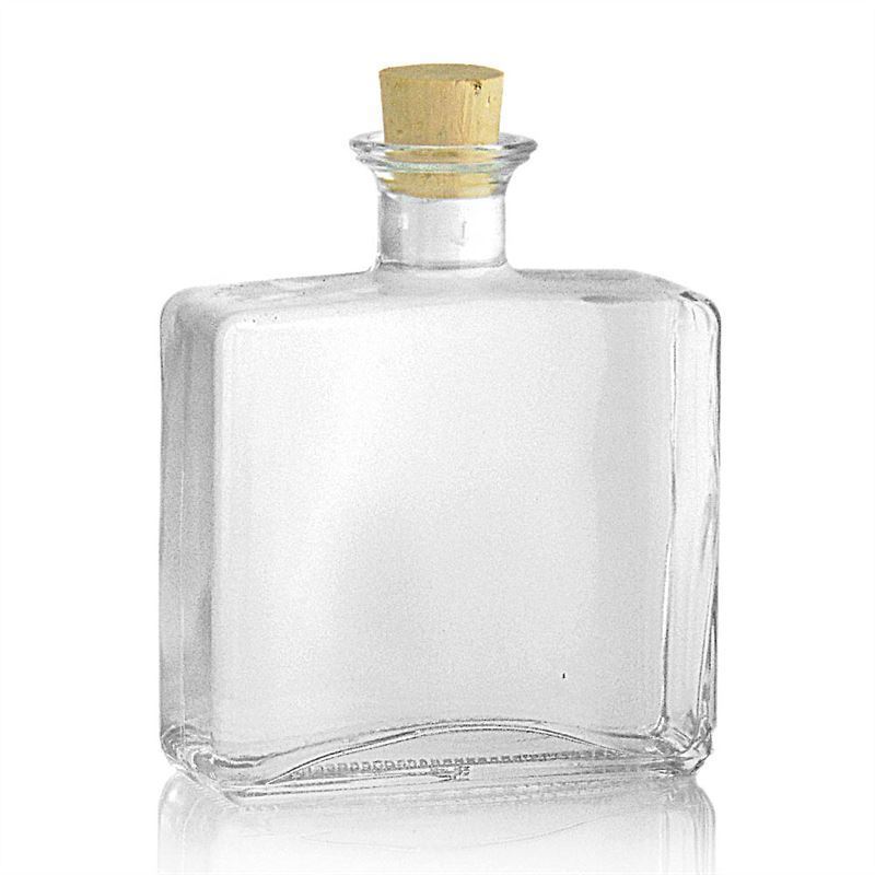 500 ml glass bottle 'Julia', rectangular, opening: cork 500 ml glass bottle 'Julia', rectangular, opening: cork