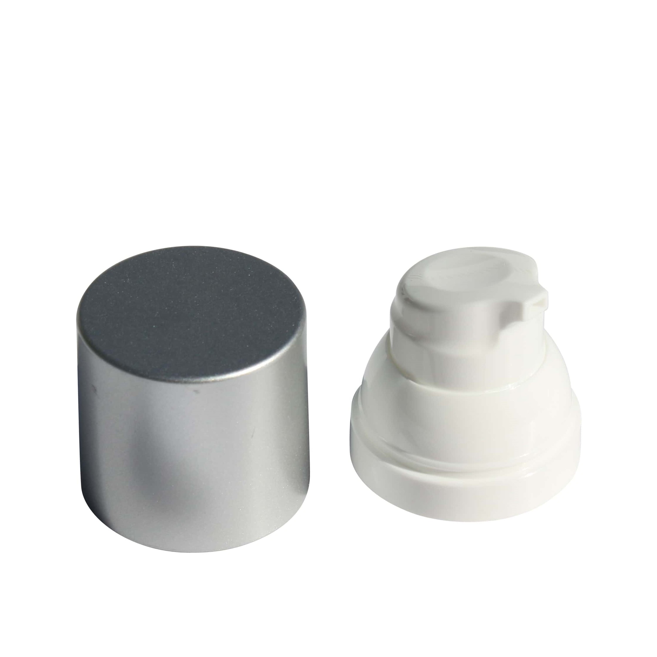 Airless Dispenser Pump Head 'Mezzo', PP Plastic, Silver Airless Dispenser Pump Head 'Mezzo', PP Plastic, Silver