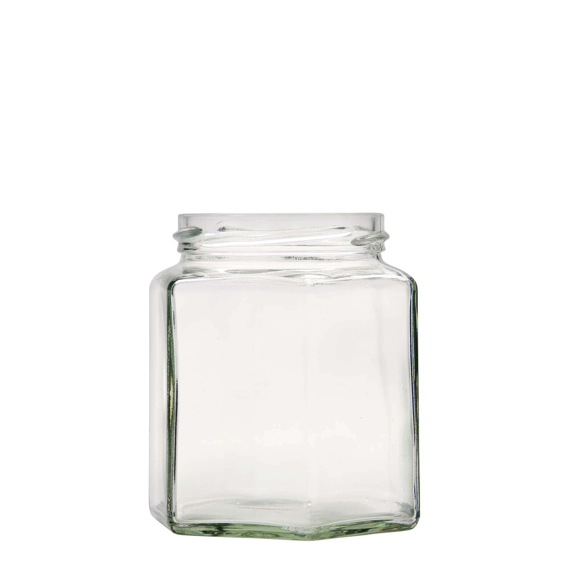 390 ml hexagonal jar, opening: Twist-off (TO 70)