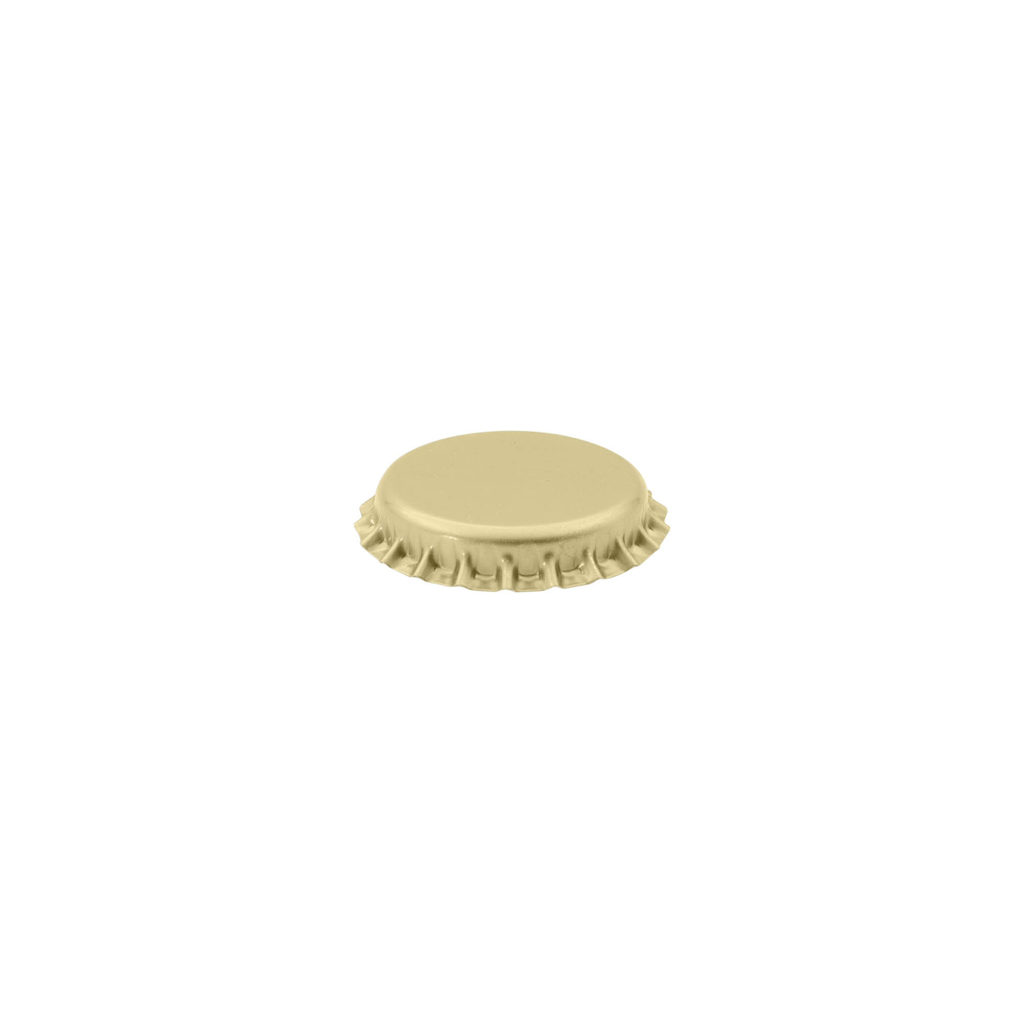 Crown caps 26 mm, metal, gold