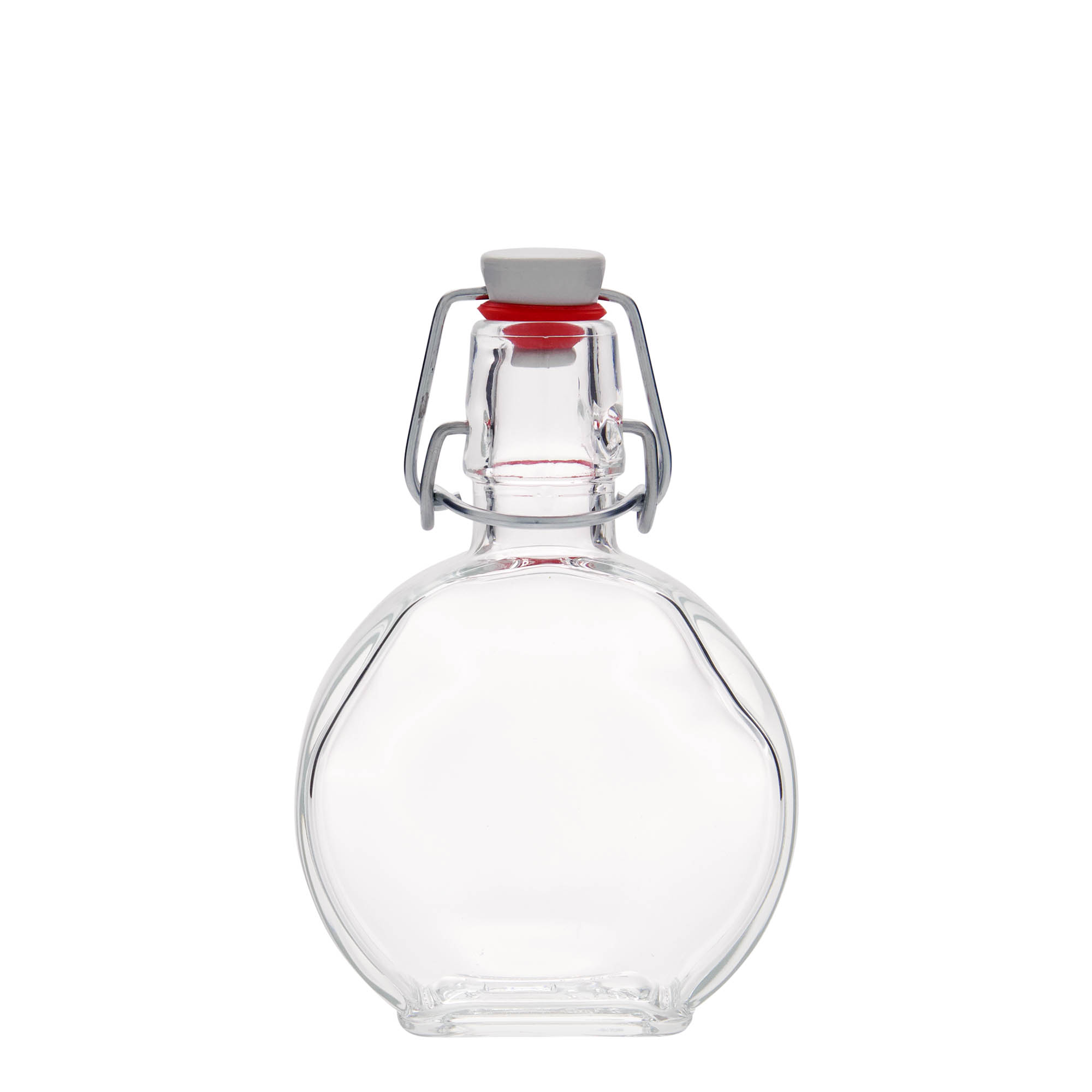 200 ml glass bottle 'Sensatione', rectangular, opening: swing top closure