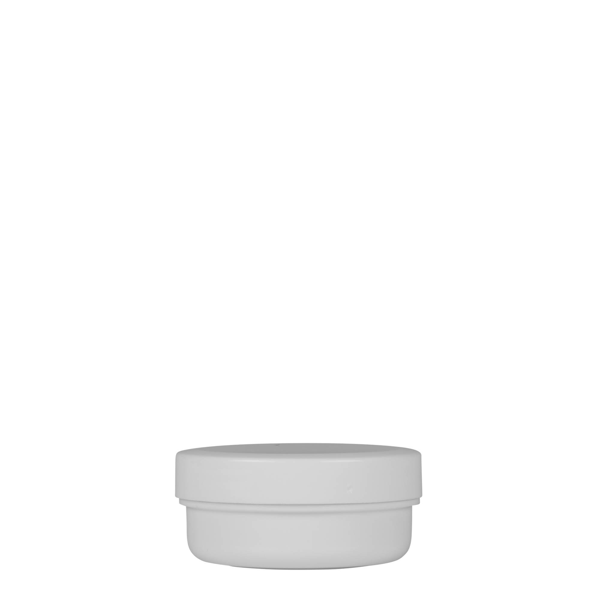 12 ml plastic jar 'White Line', PP, white, opening: screw cap