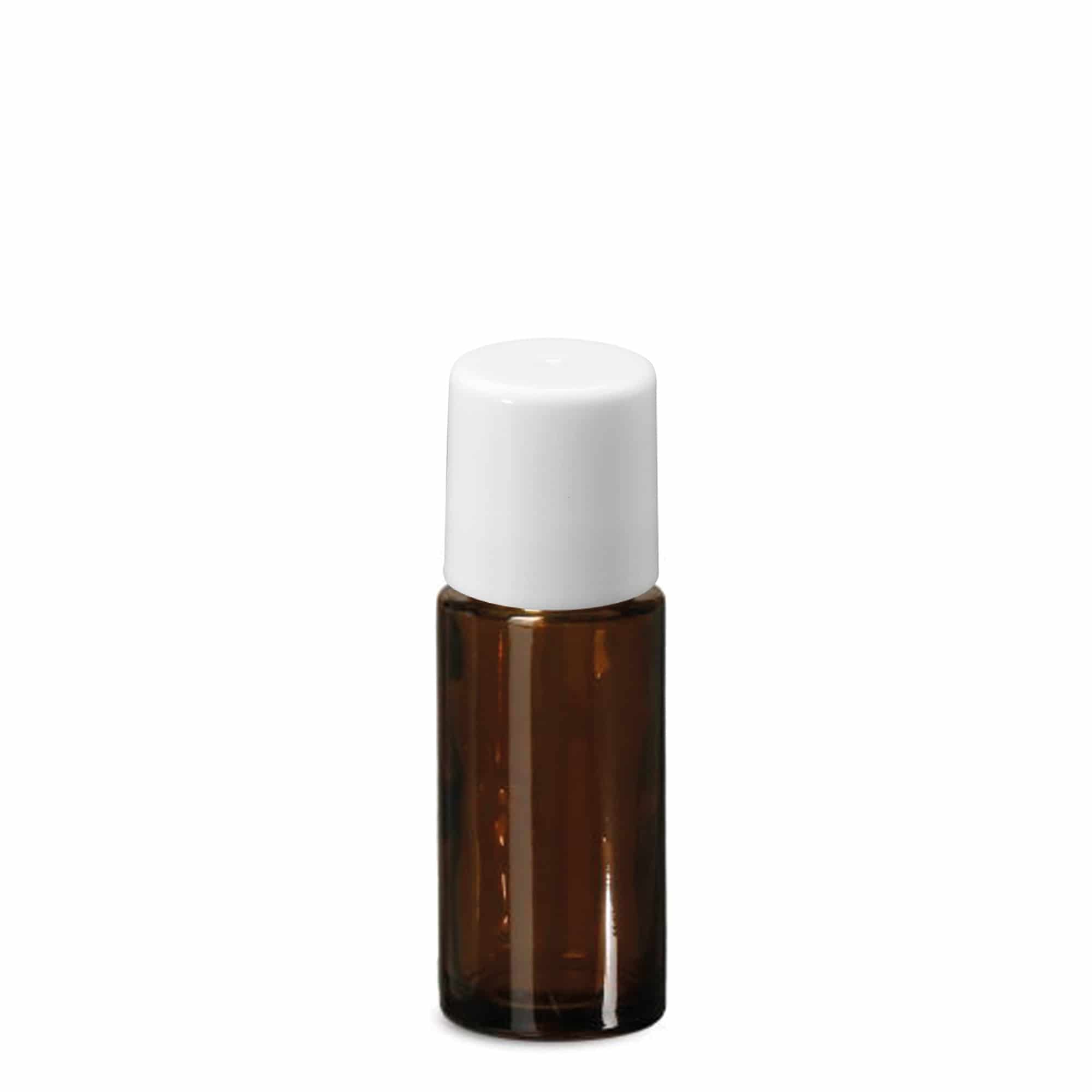 50 ml roll-on bottle, glass, brown, opening: screw cap