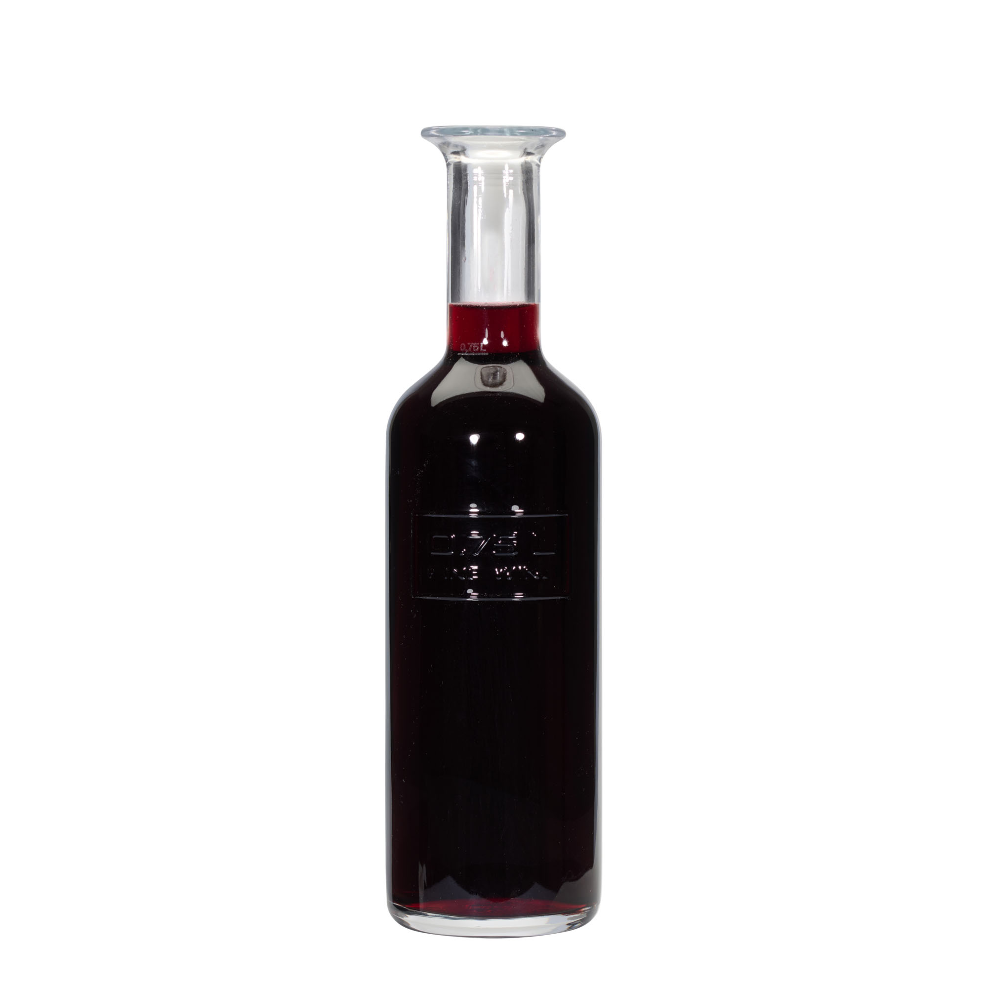 750 ml glass bottle 'Optima Fine Wine', neck: cork