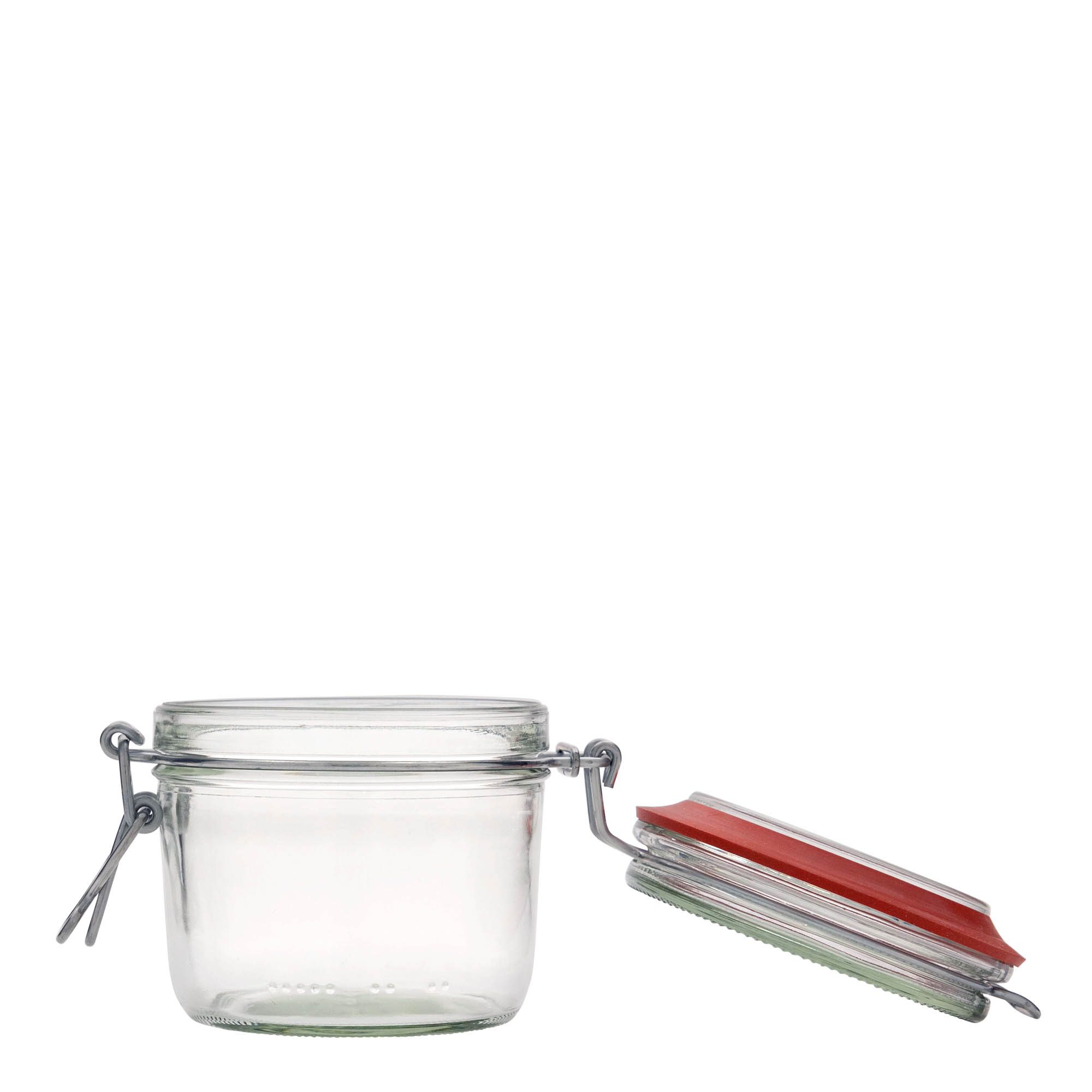 400 ml flat wire bail jar, opening: wire bail closure