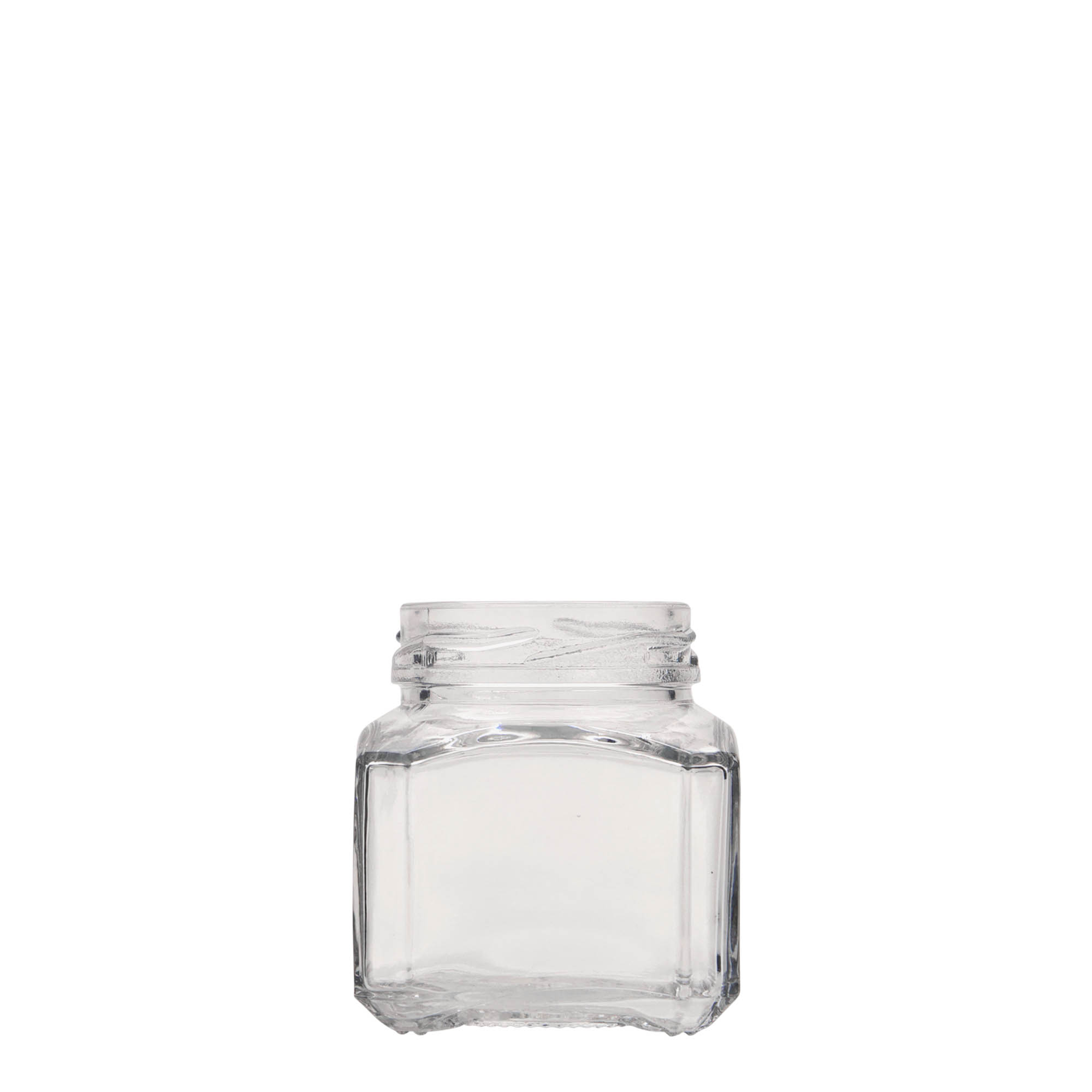 106 ml square glass 'Milan', opening: twist-off (TO 48) 106 ml square glass 'Milan', opening: twist-off (TO 48)