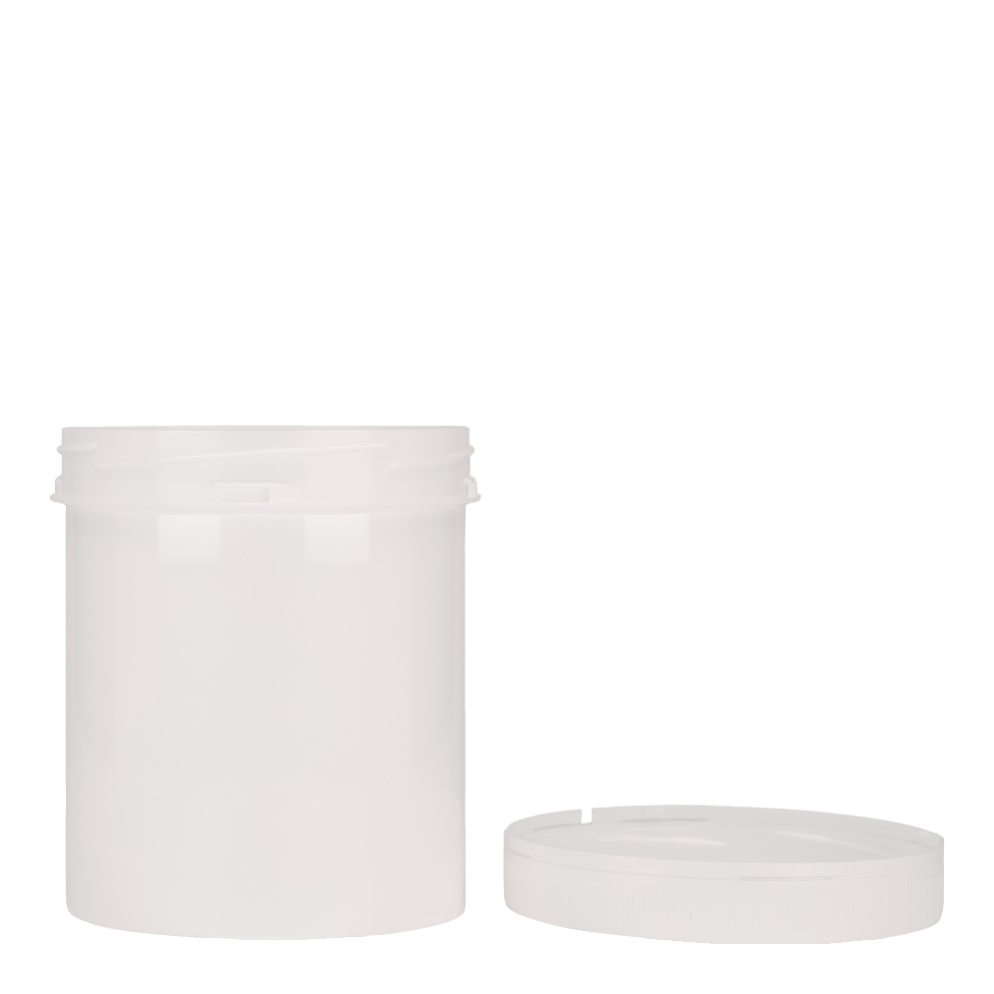 500 ml plastic container 'Securilock', PP, white, opening: screw cap 500 ml plastic container 'Securilock', PP, white, opening: screw cap