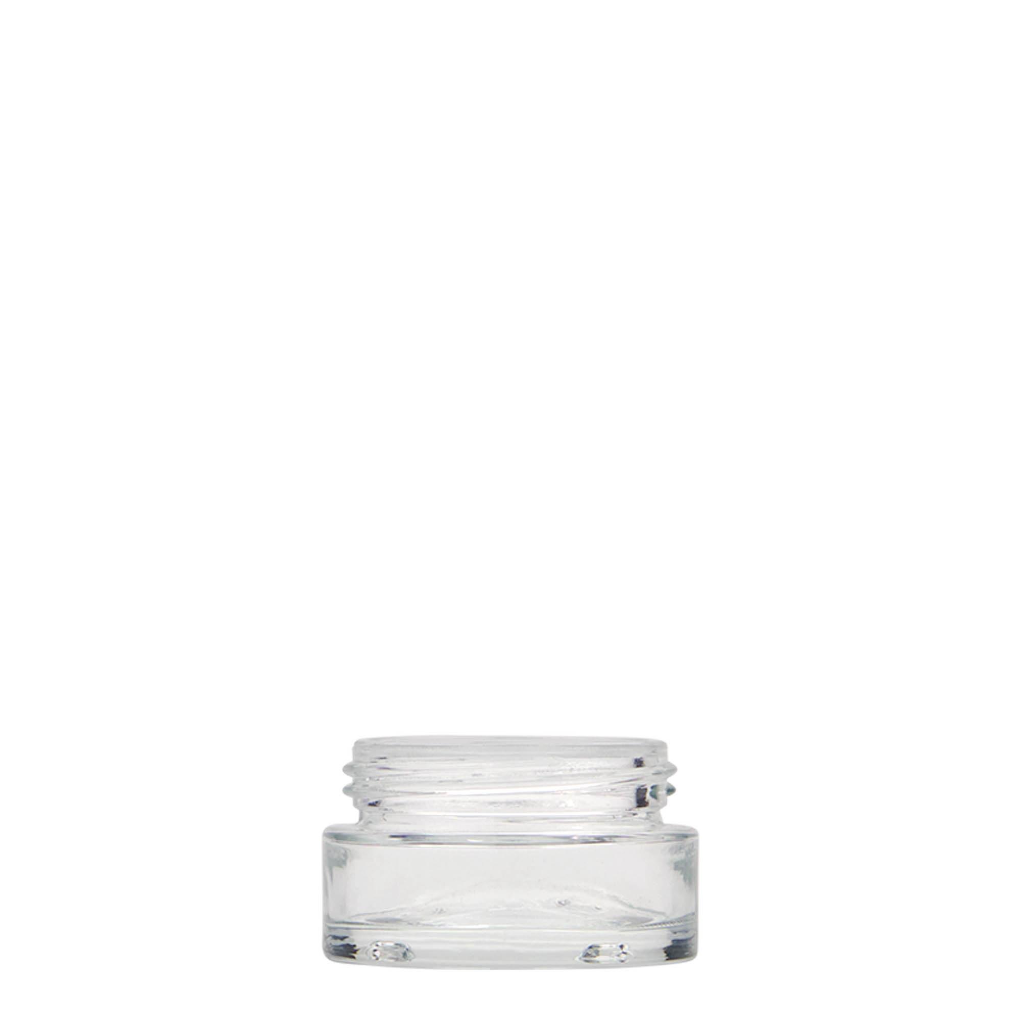 15 ml cosmetic jar 'Clear Edition', glass, closure: screw cap 15 ml cosmetic jar 'Clear Edition', glass, closure: screw cap