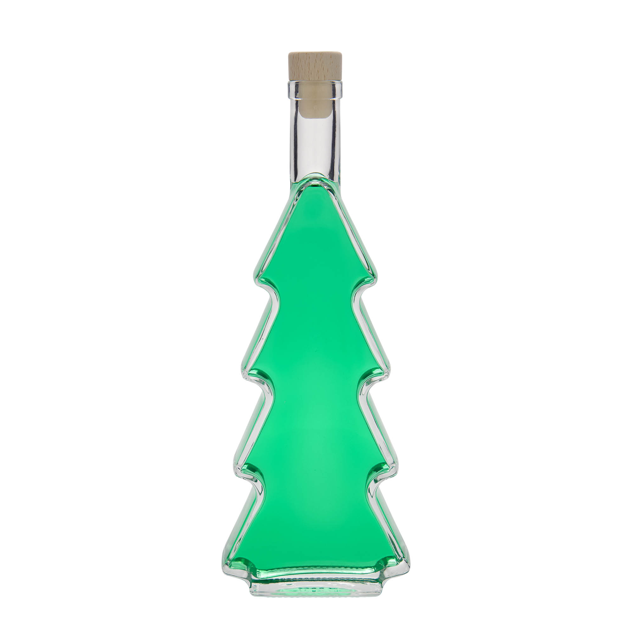 500 ml glass bottle 'Christmas tree', opening: cork