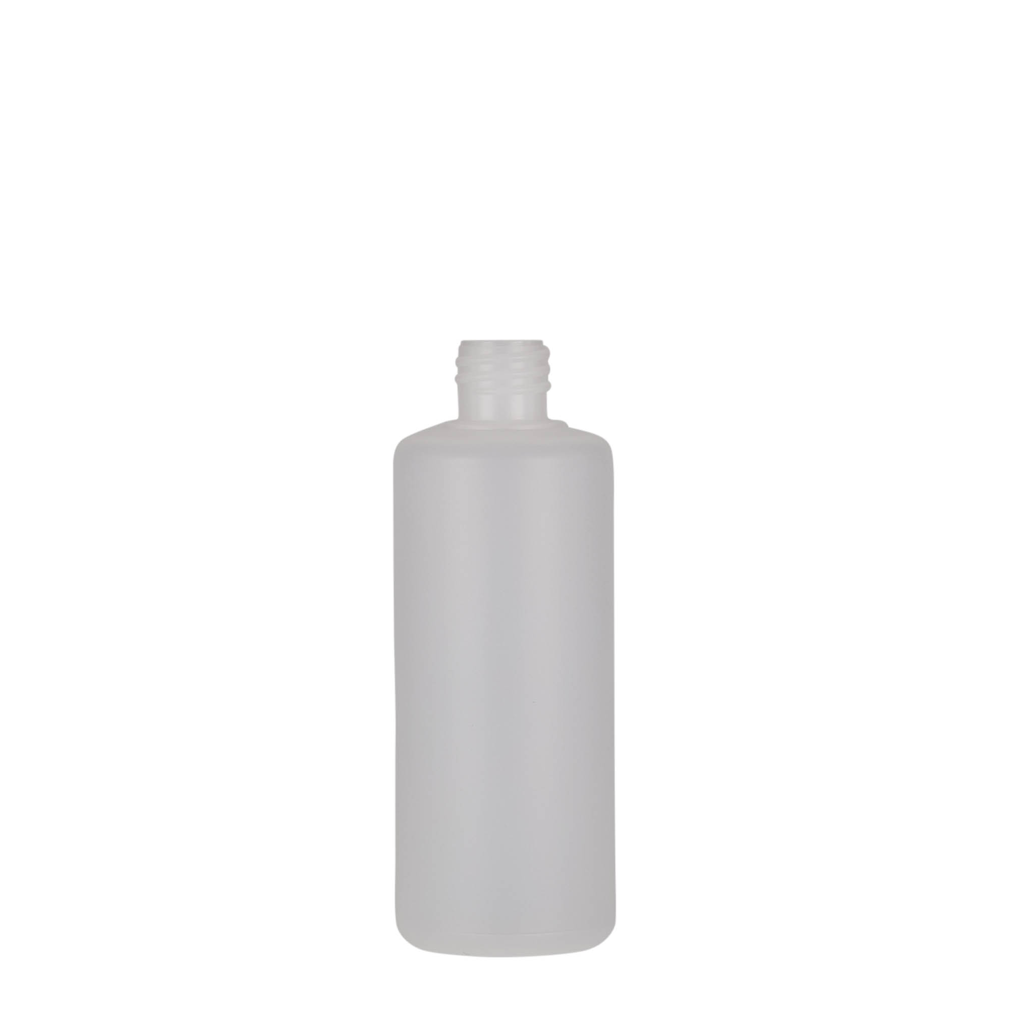 100 ml round bottle, PE plastic, natural, opening: screw cap