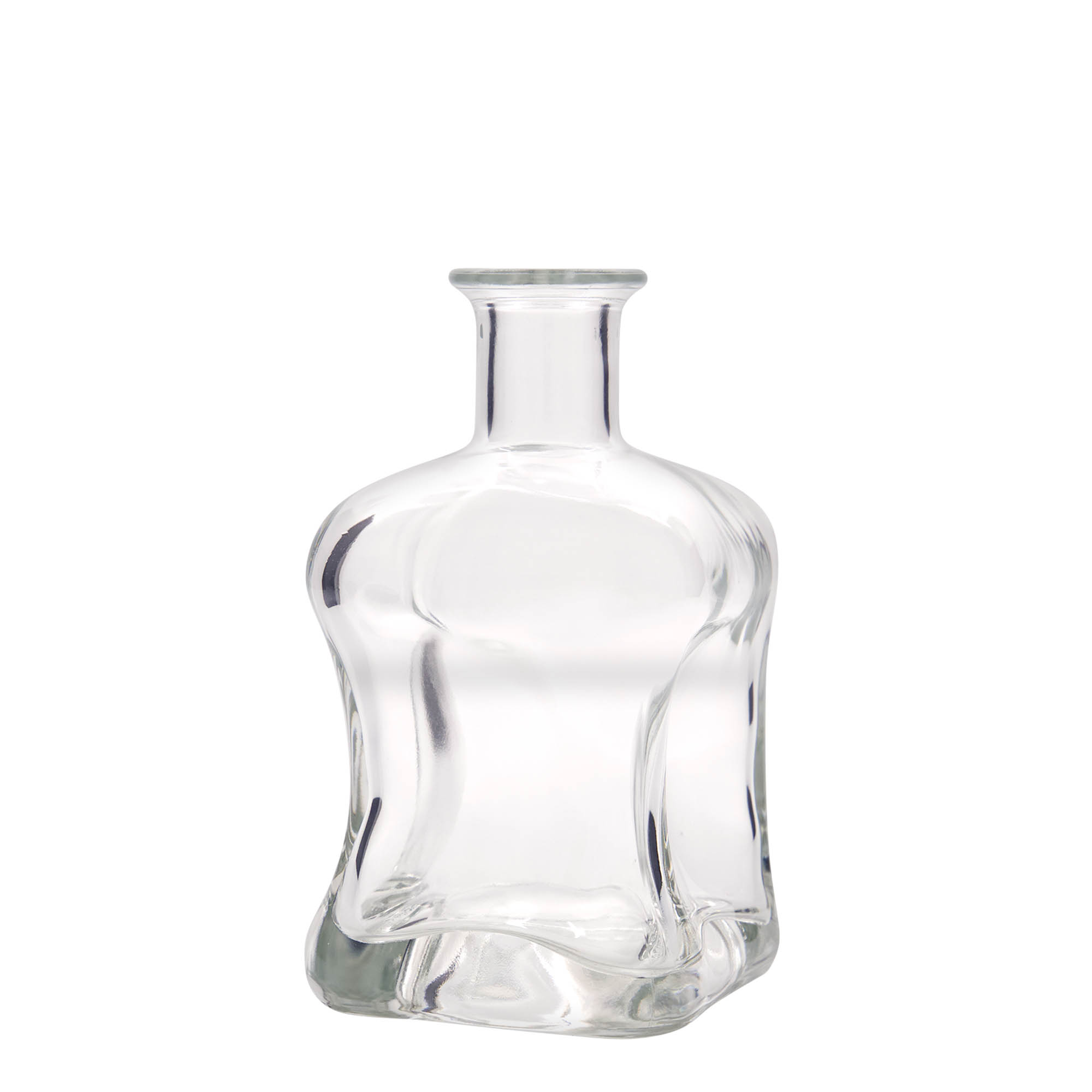 500 ml glass bottle ‘Dublin’, square, opening: cork