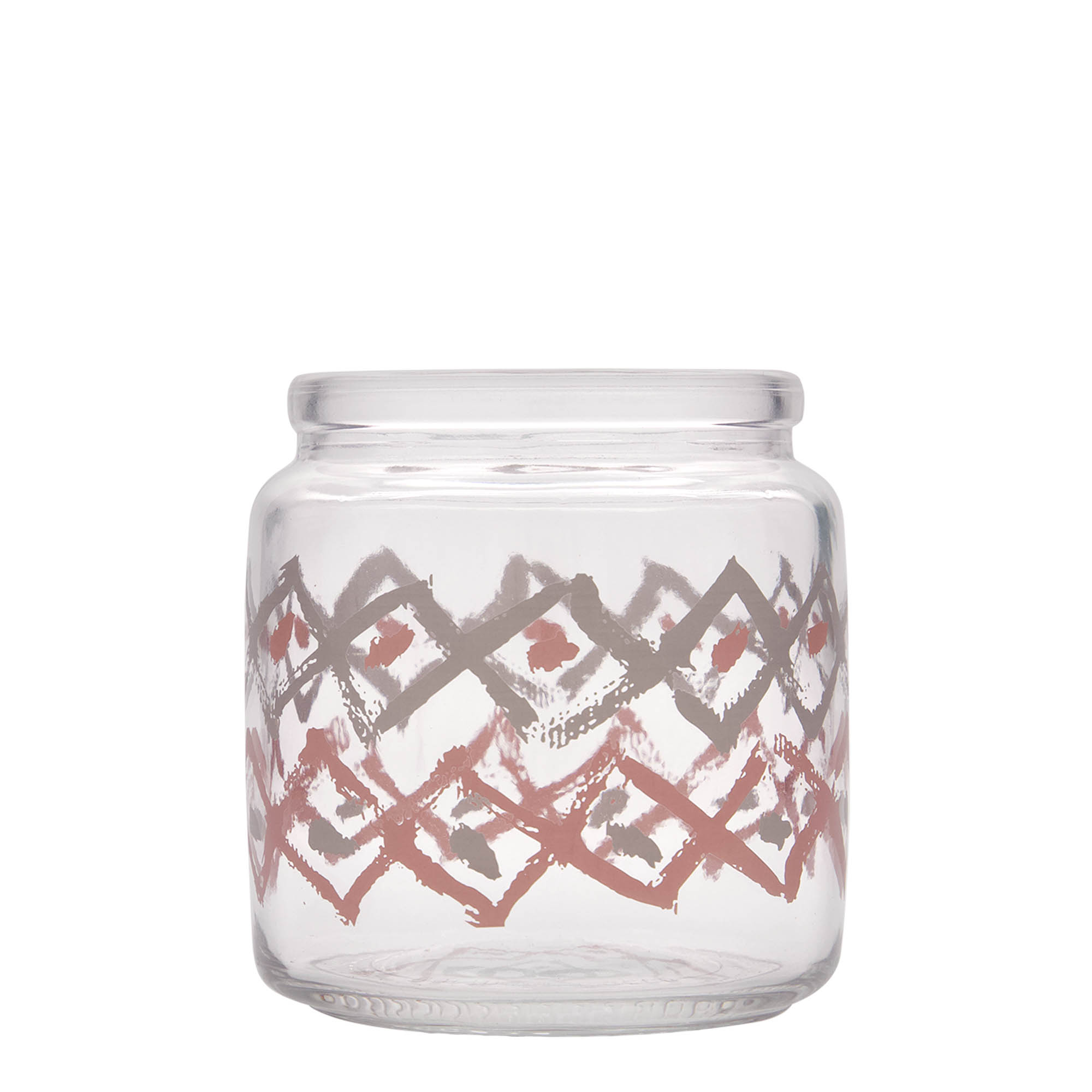 750 ml cork top jar 'Giara', print: manolibera pink, closure: cork 750 ml cork top jar 'Giara', print: manolibera pink, closure: cork