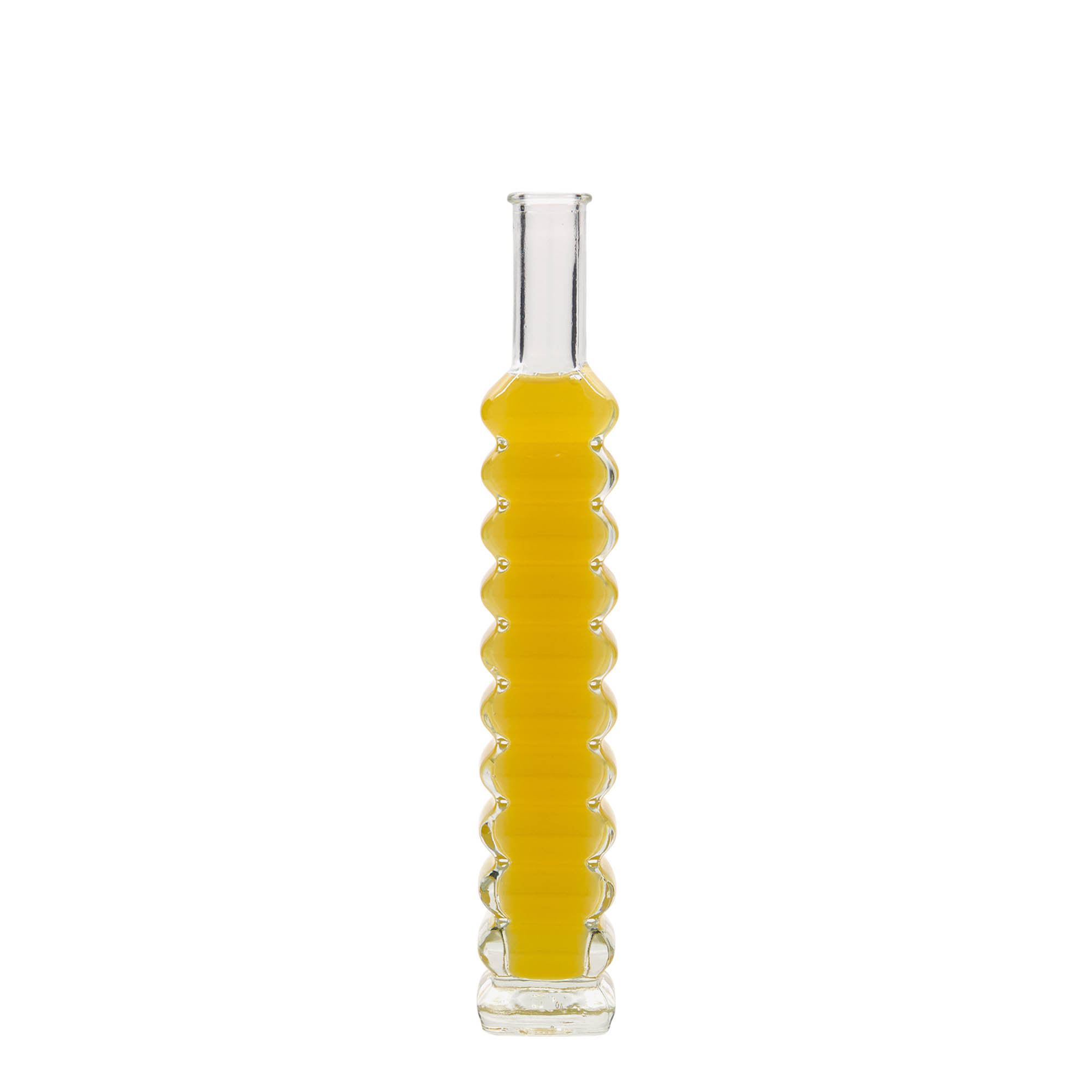 100 ml glass bottle 'Roma', square, opening: cork 100 ml glass bottle 'Roma', square, opening: cork